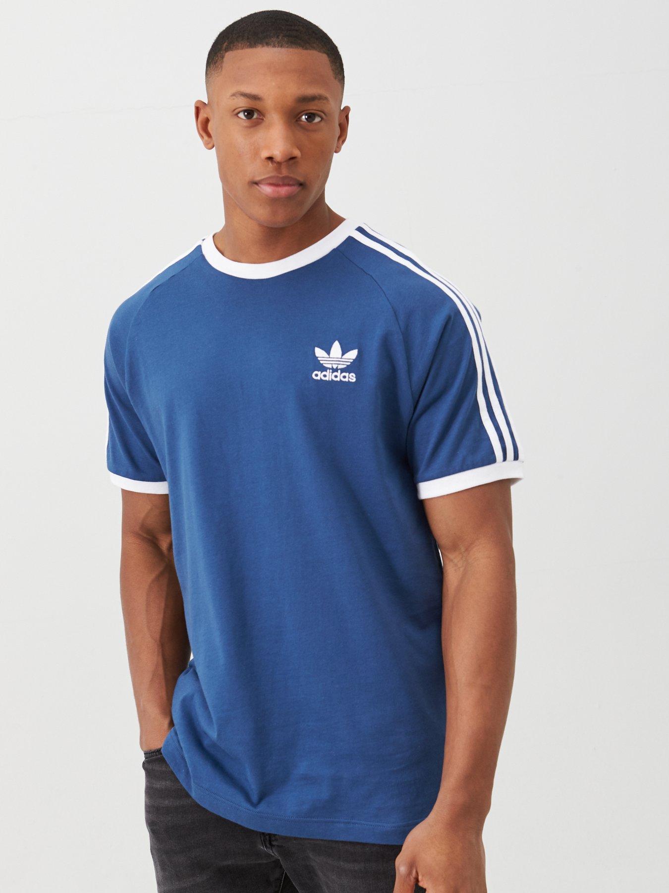 adidas originals california t shirt in blue