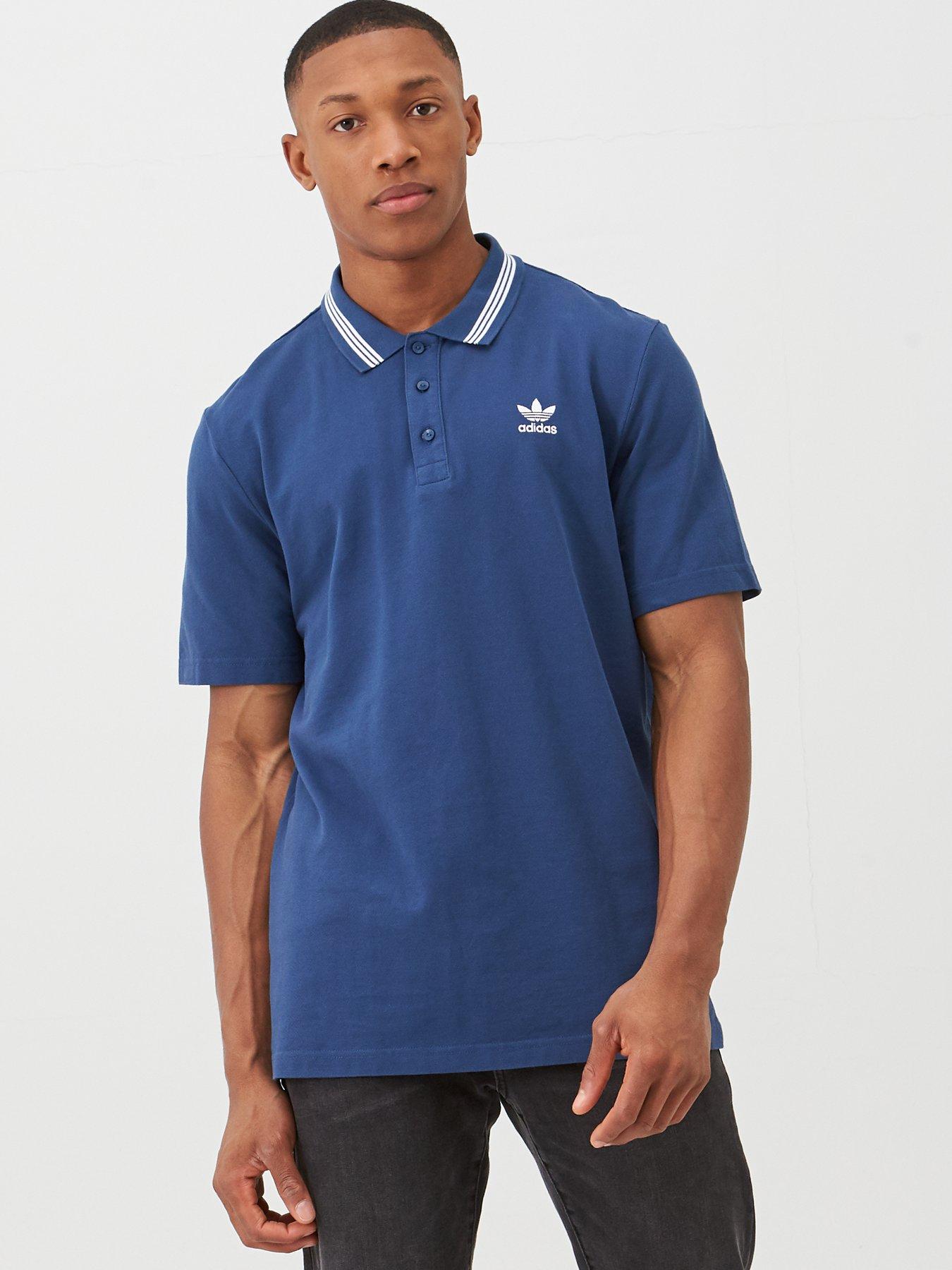 adidas navy polo