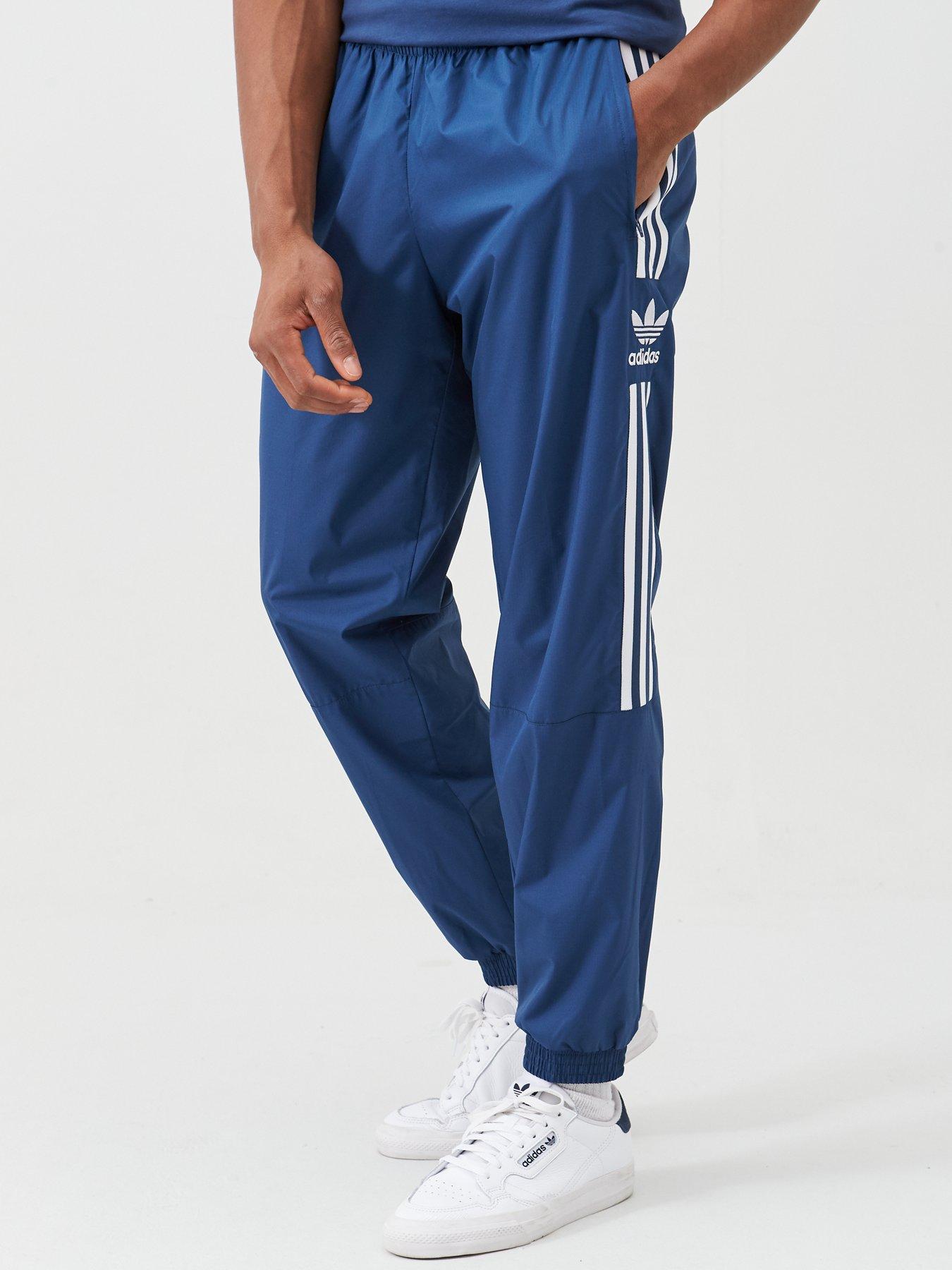 adidas originals joggers with lock up logo in navy