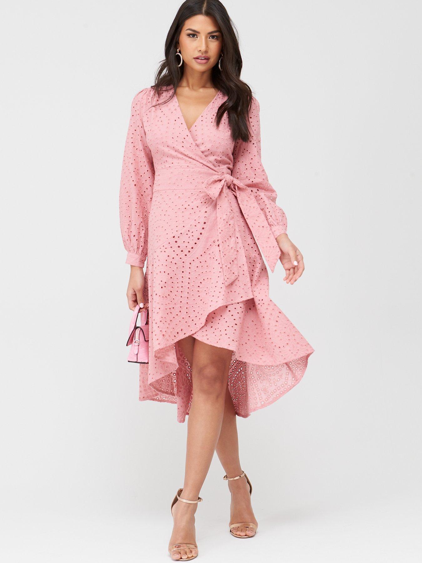 pink midi dress uk