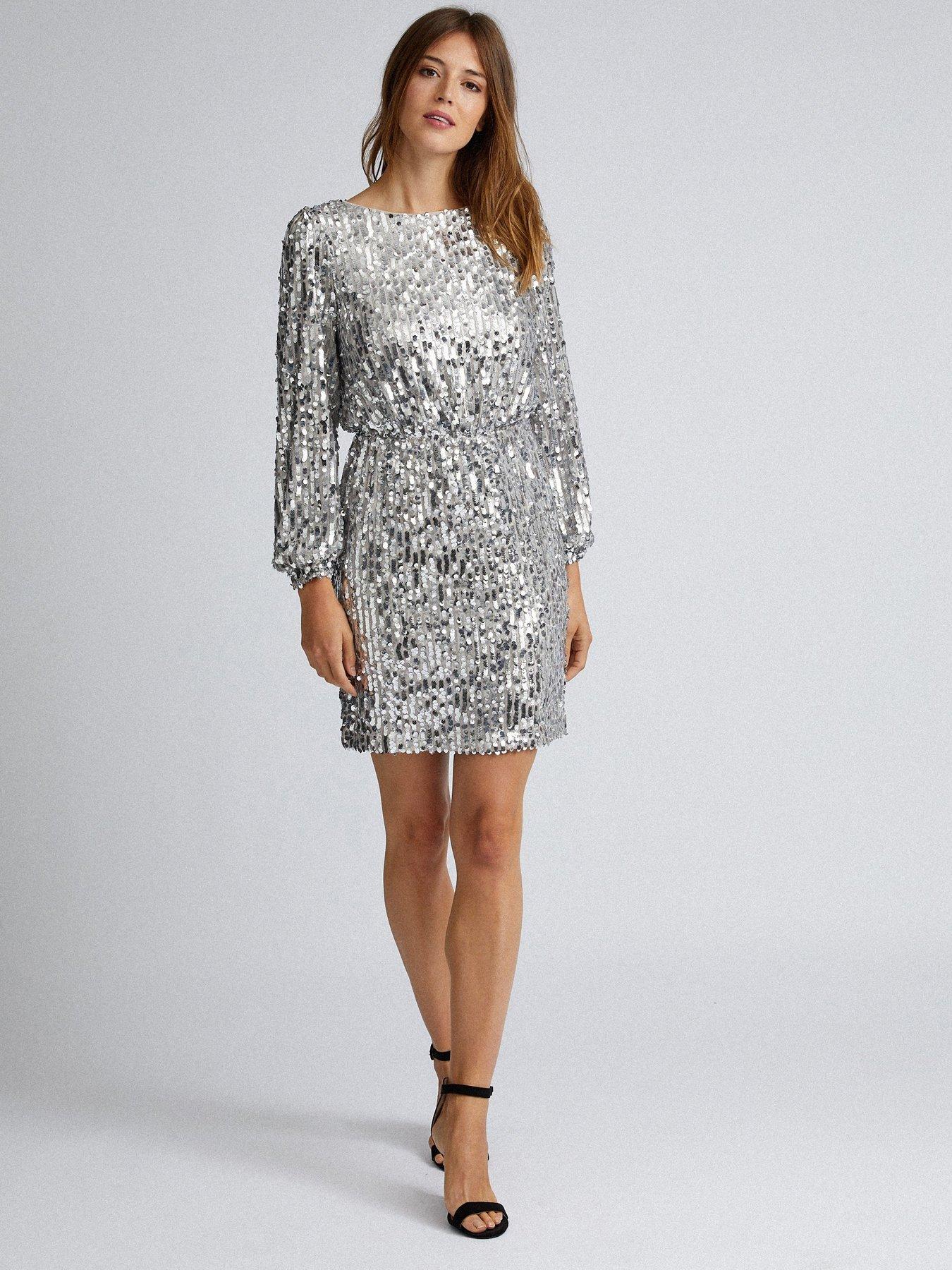 very silver dress