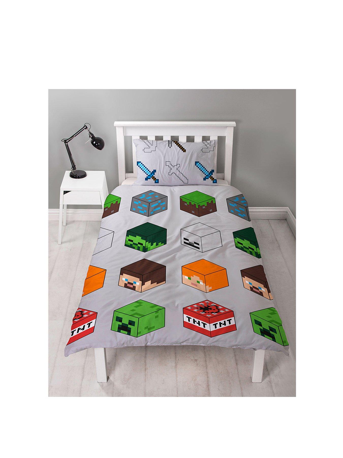 Minecraft Pixel Duvet Cover Set Very Co Uk