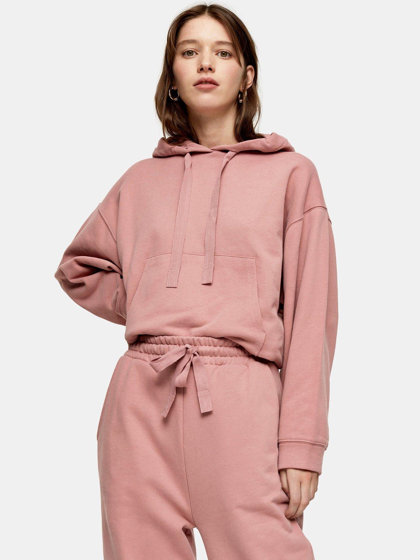 pink cotton hoodie