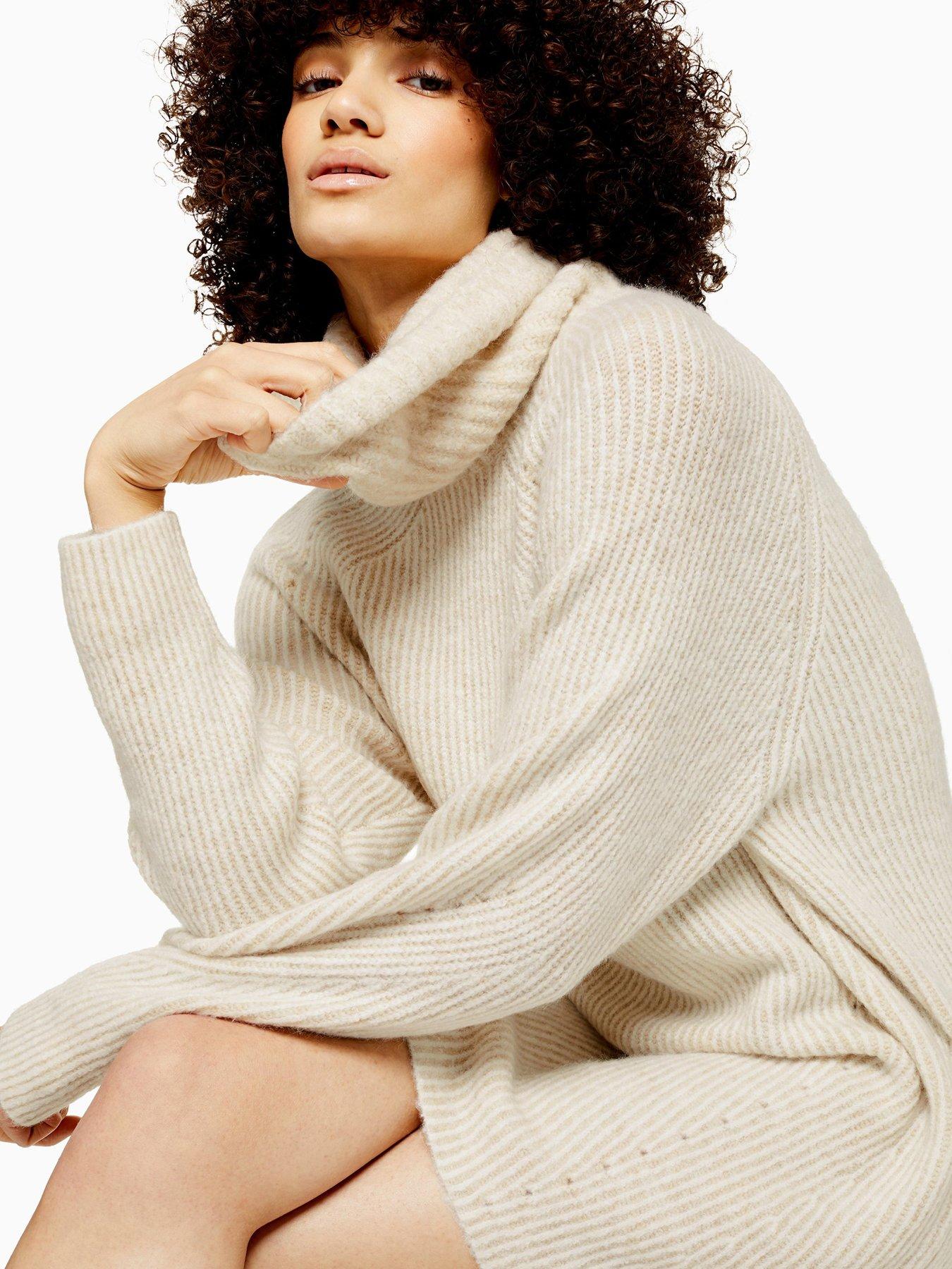 topshop chunky knit jumper in oatmeal
