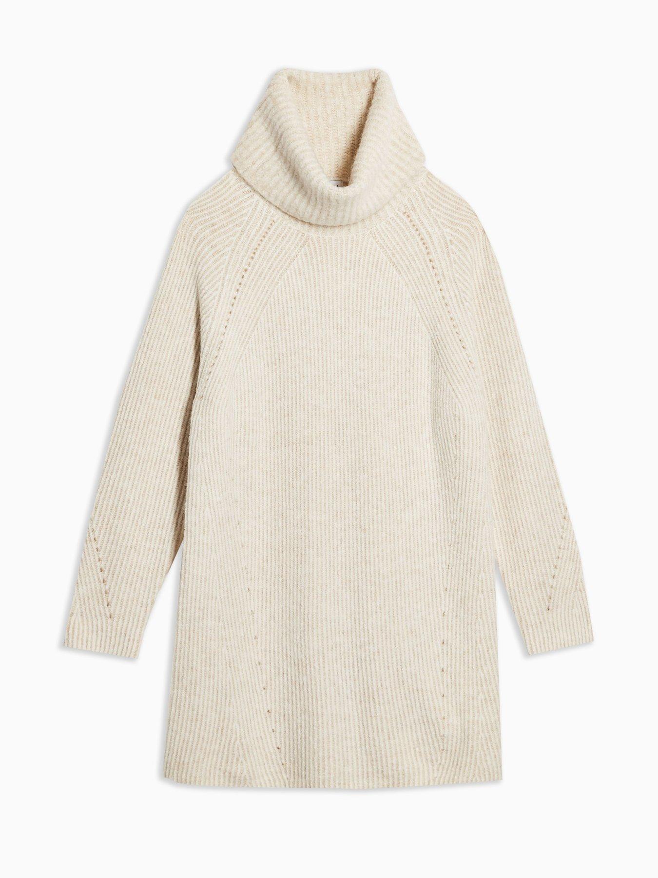 topshop chunky knit jumper in oatmeal
