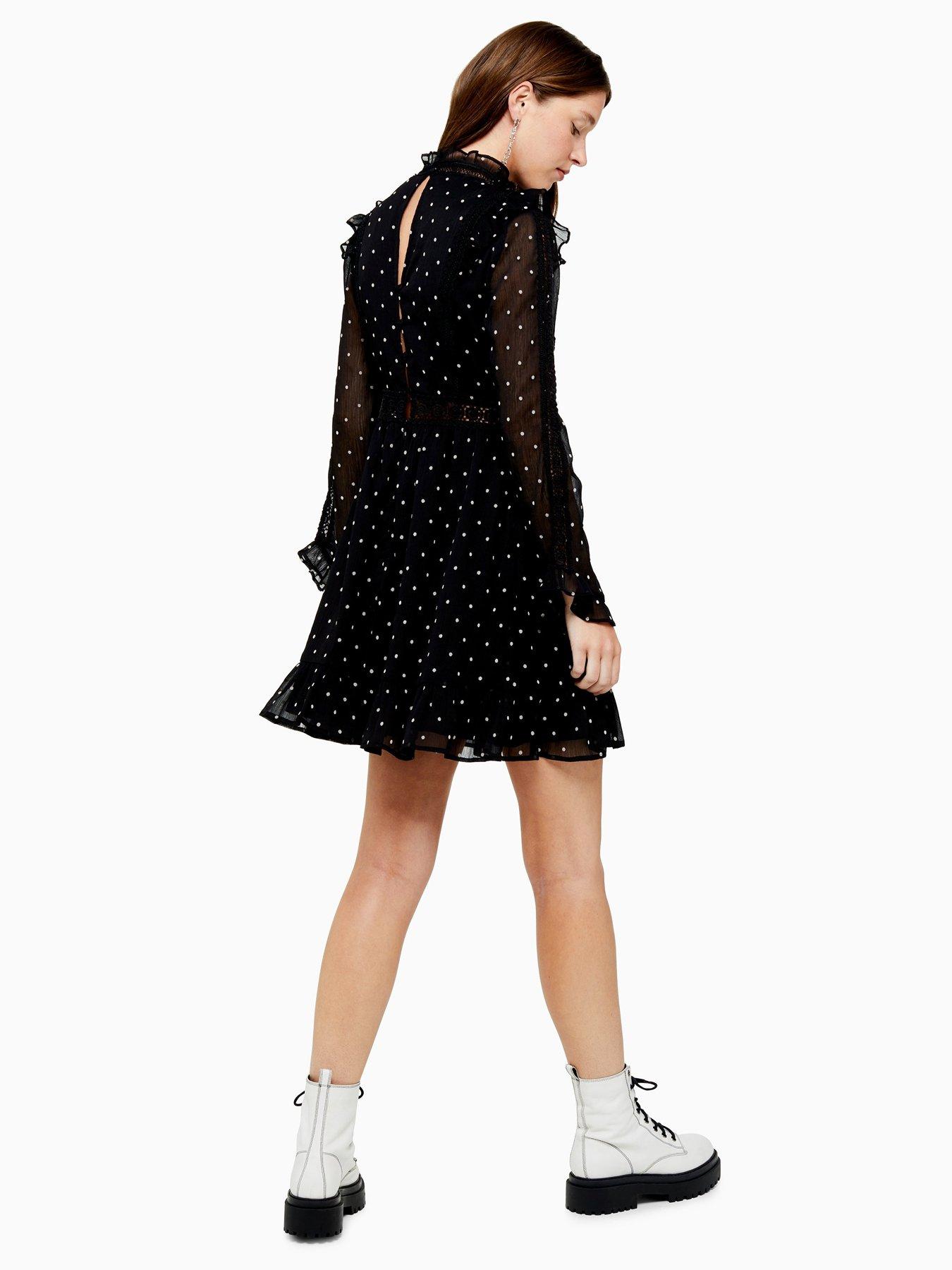 topshop black dress