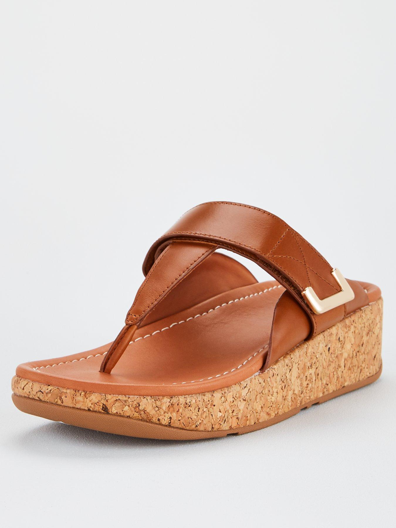 toe post wedge sandals uk