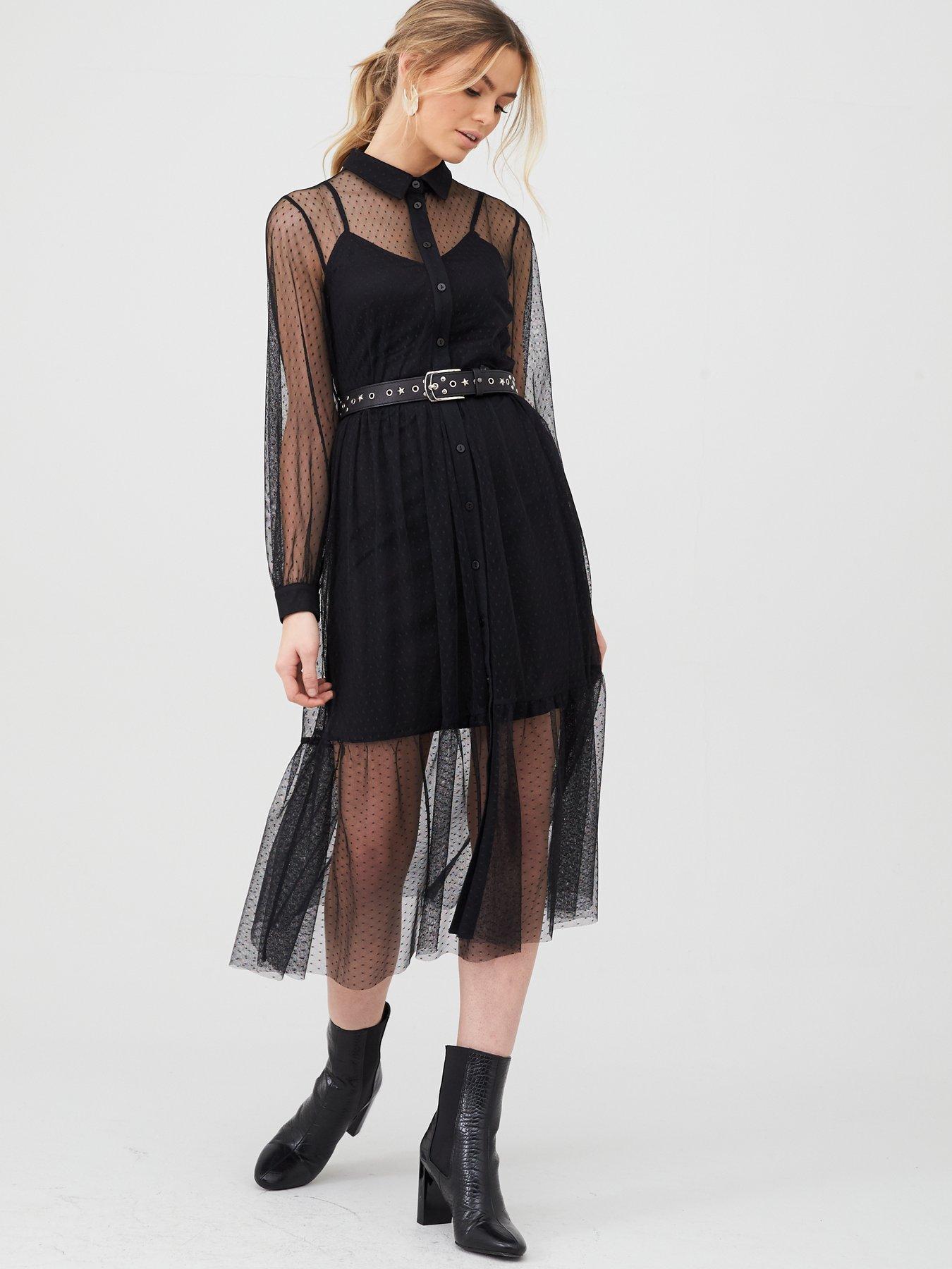 black mesh tops uk
