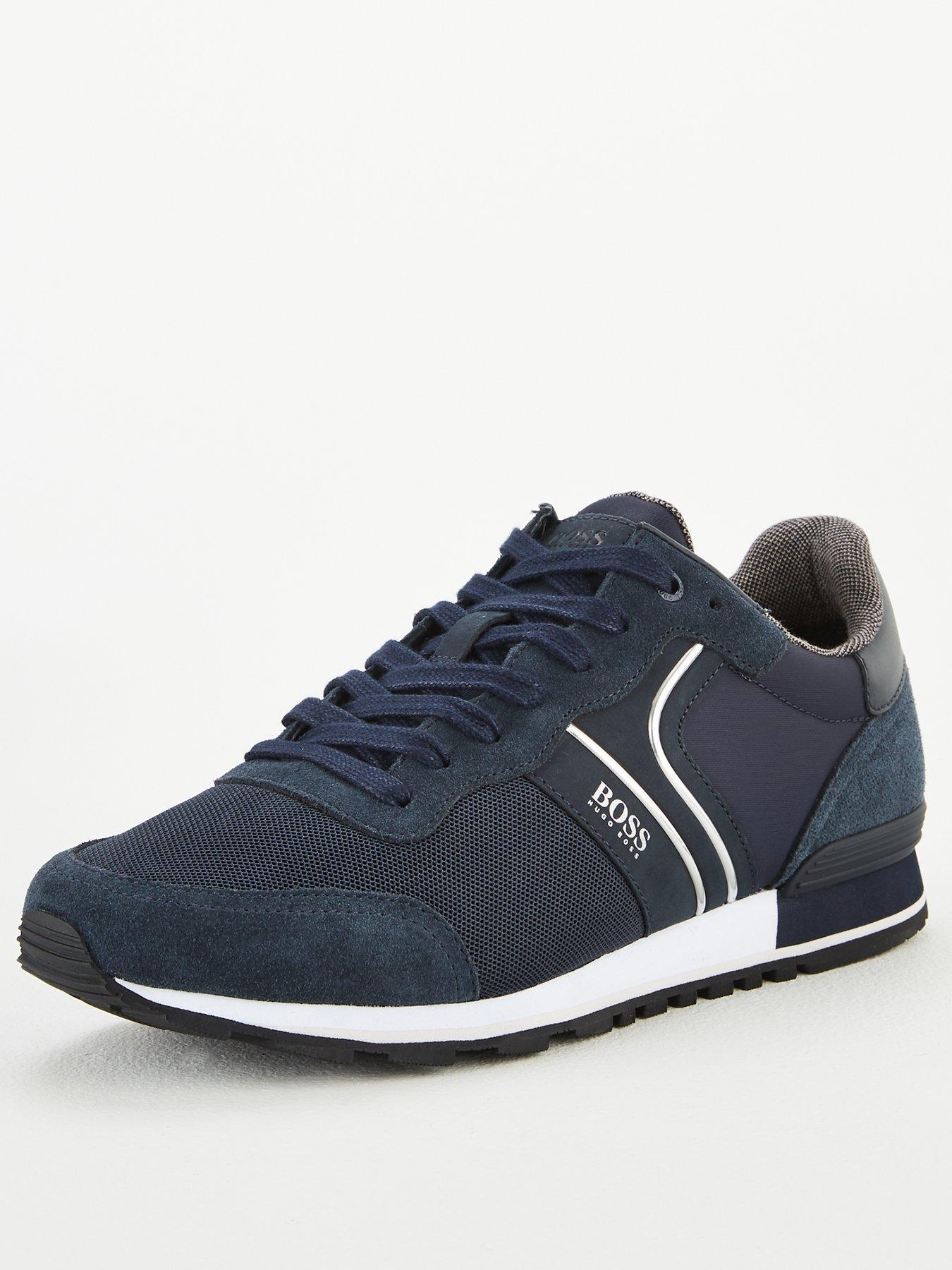 boss navy trainers