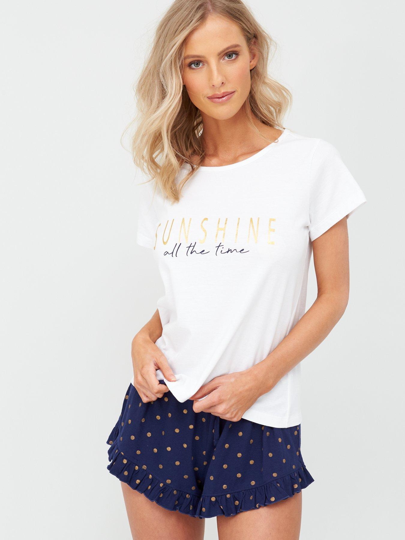 Pour Moi Sunshine All The Time Jersey Short Pj Set review