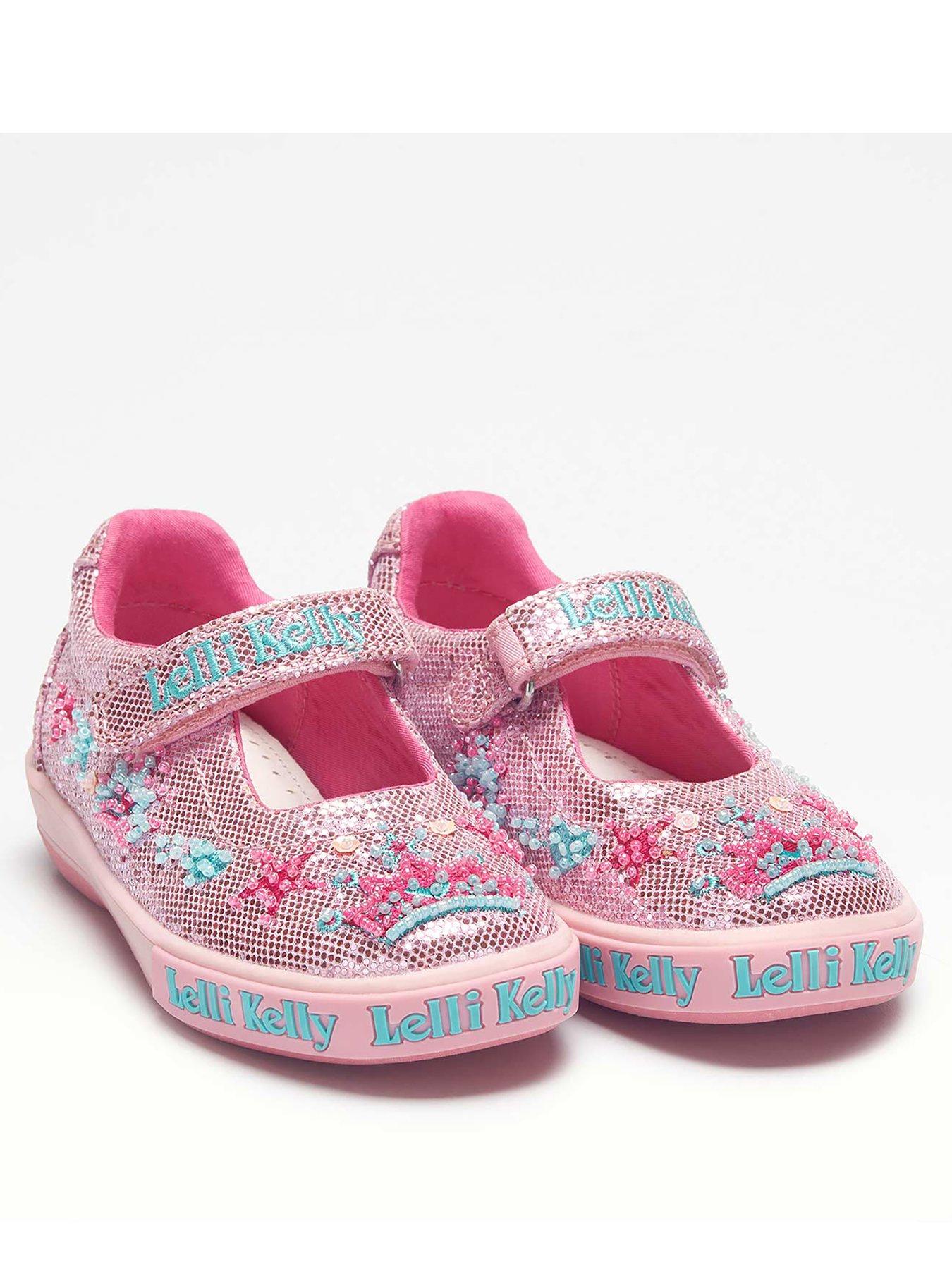 girls pink dolly shoes