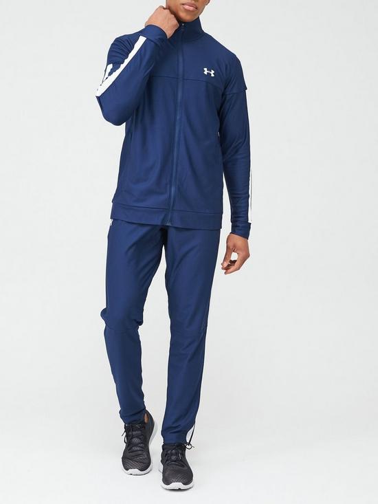 UNDER ARMOUR Sportstyle Pique Tracksuit - Academy | very.co.uk