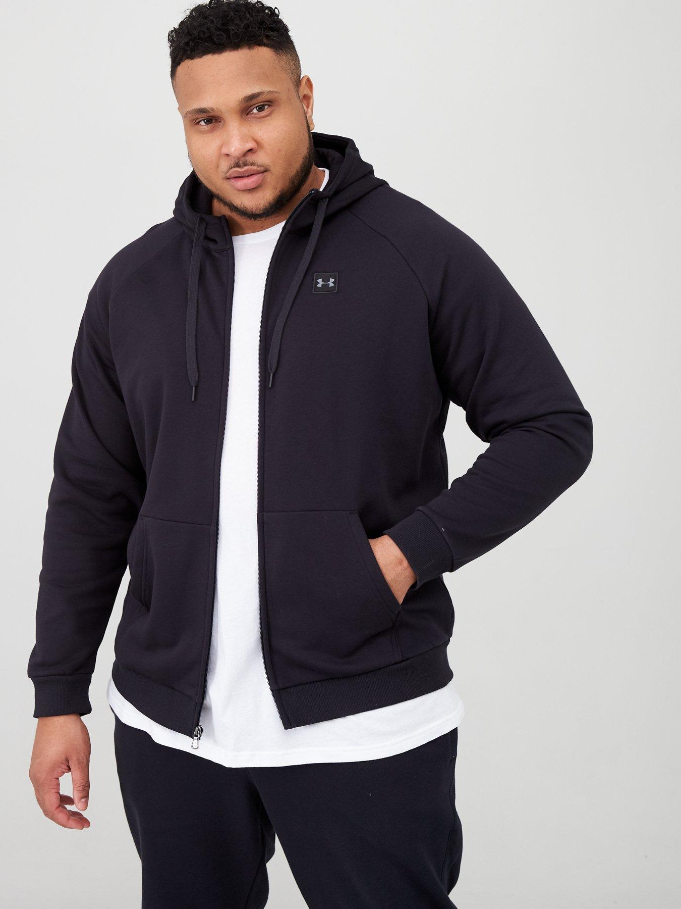 plus size black zip hoodie