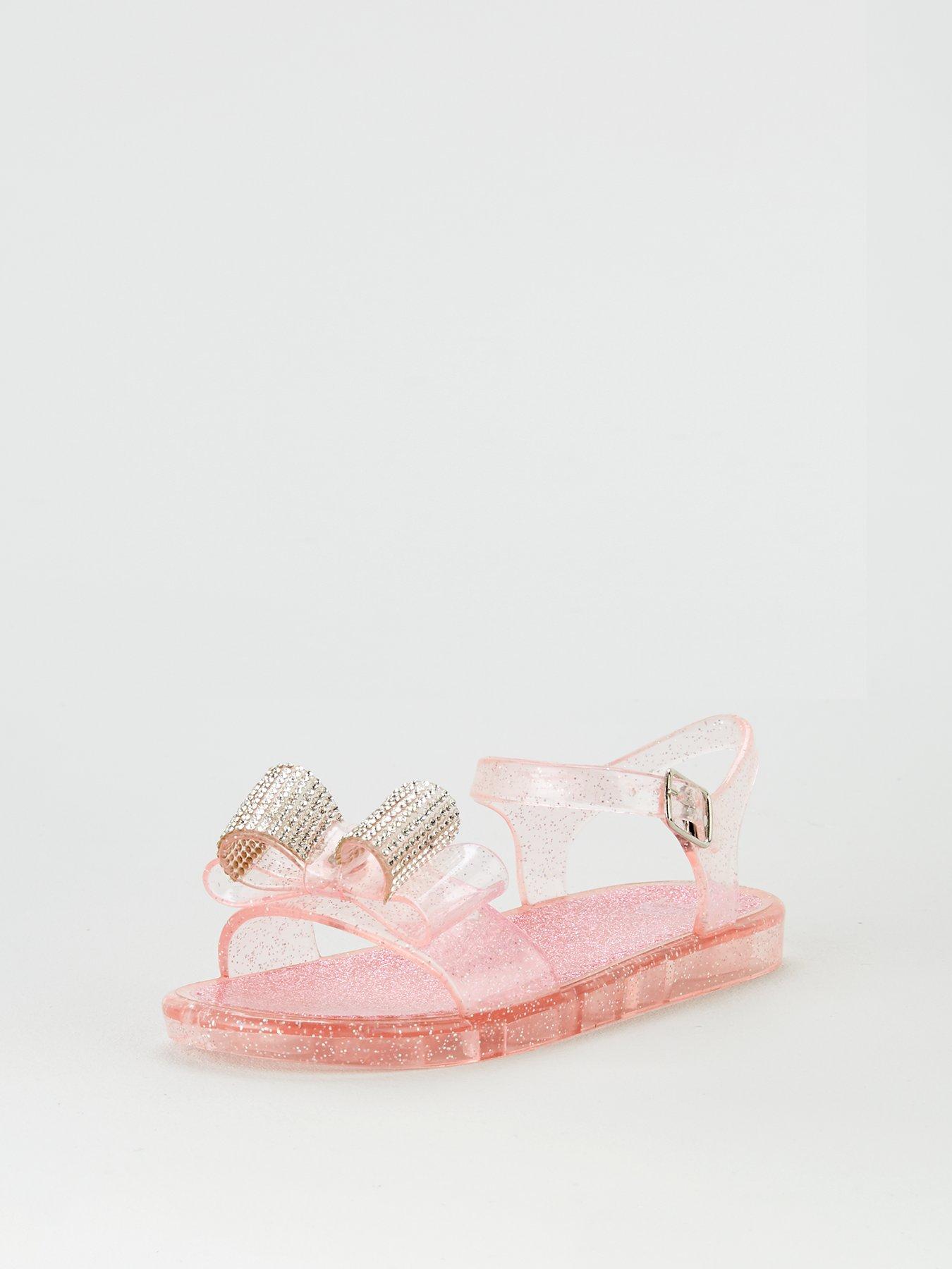 pink jelly flip flops