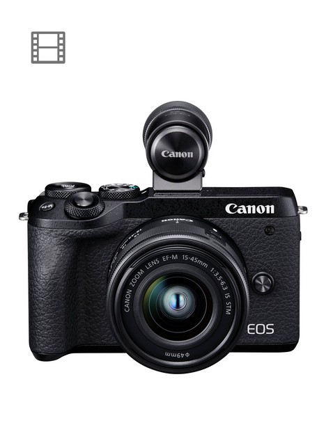 canon-canon-eos-m6-mk-ii-csc-camera-black-with-ef-m-15-45mm-is-stm-lens-amp-evf-dc2nbspviewfinder