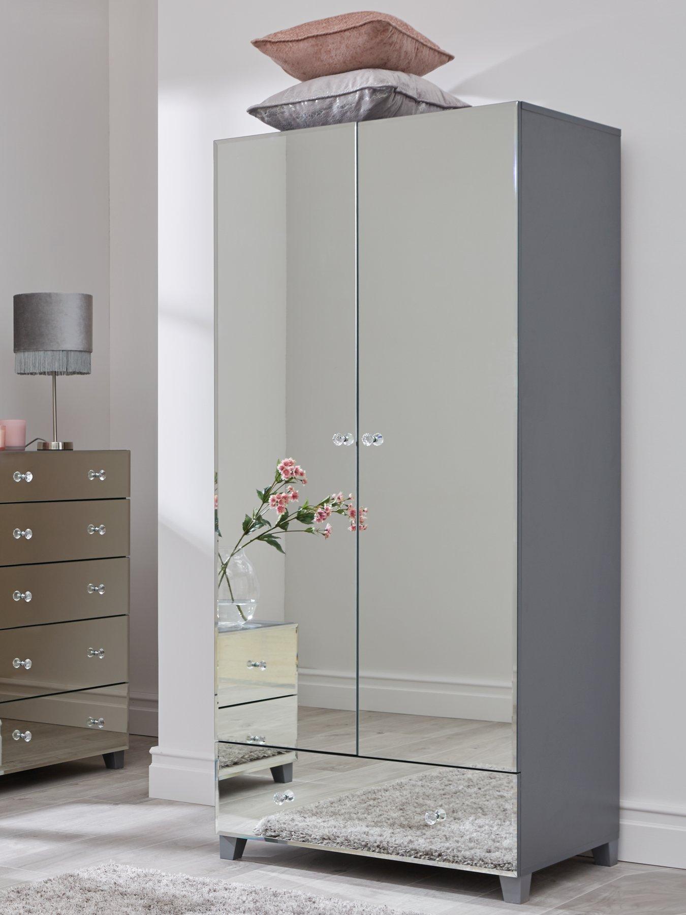 Cheap 2 deals door mirrored wardrobe