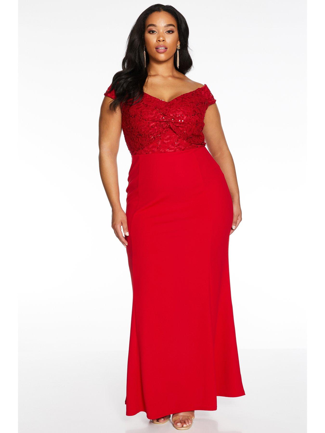 quiz curve maxi dress
