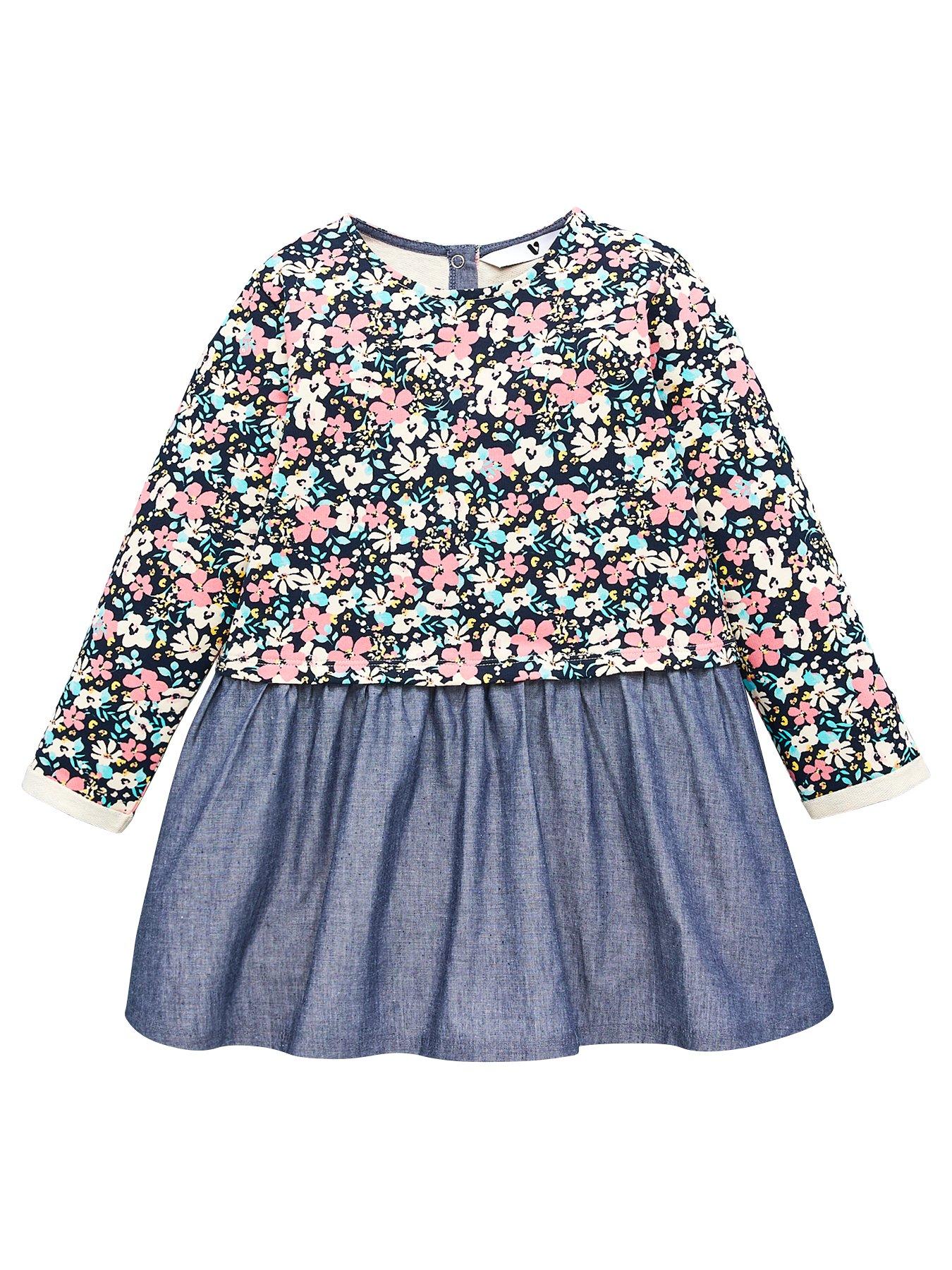 V By Very Girls Floral Hem Sweat Dress review