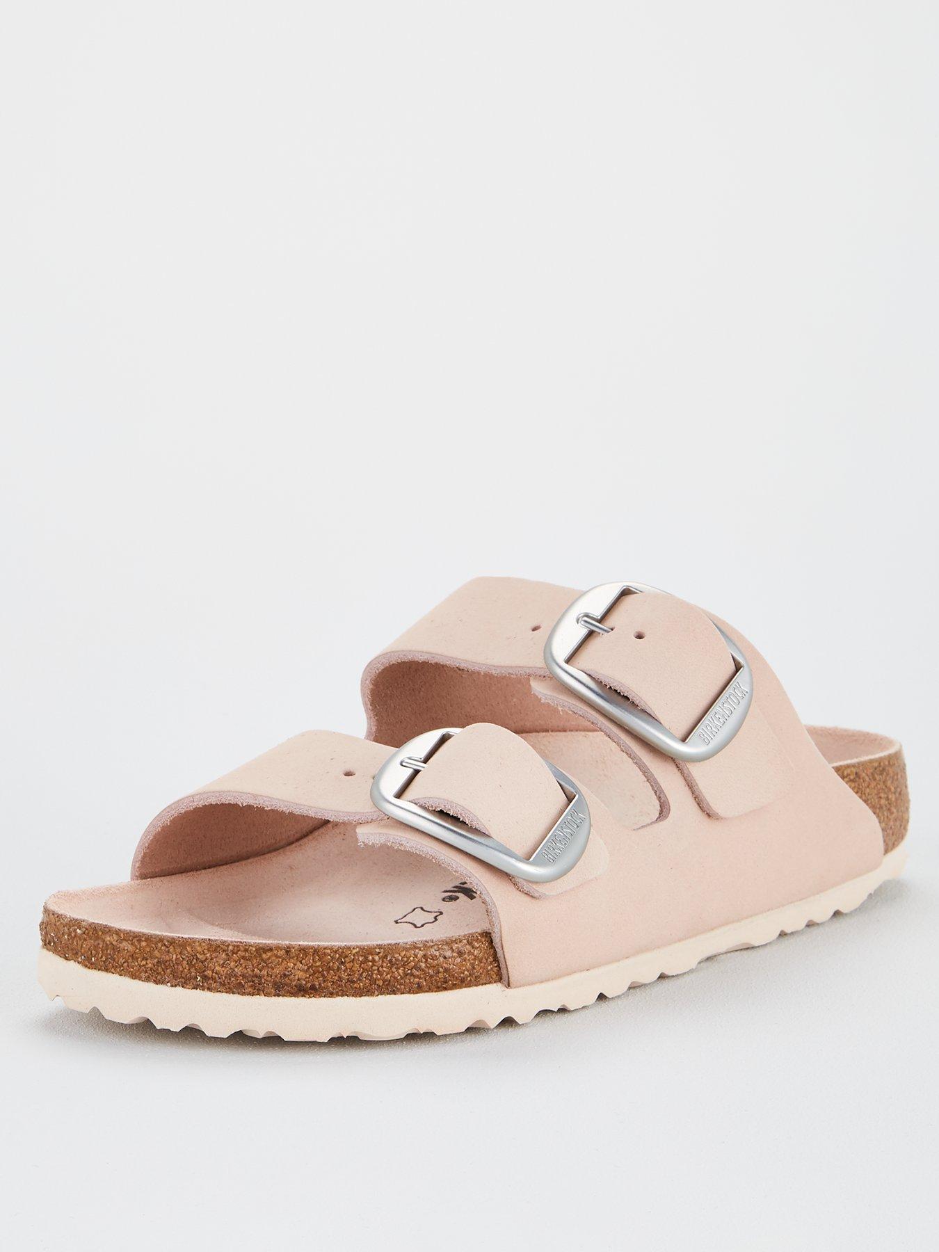 birkenstock arizona two strap sandals rose suede