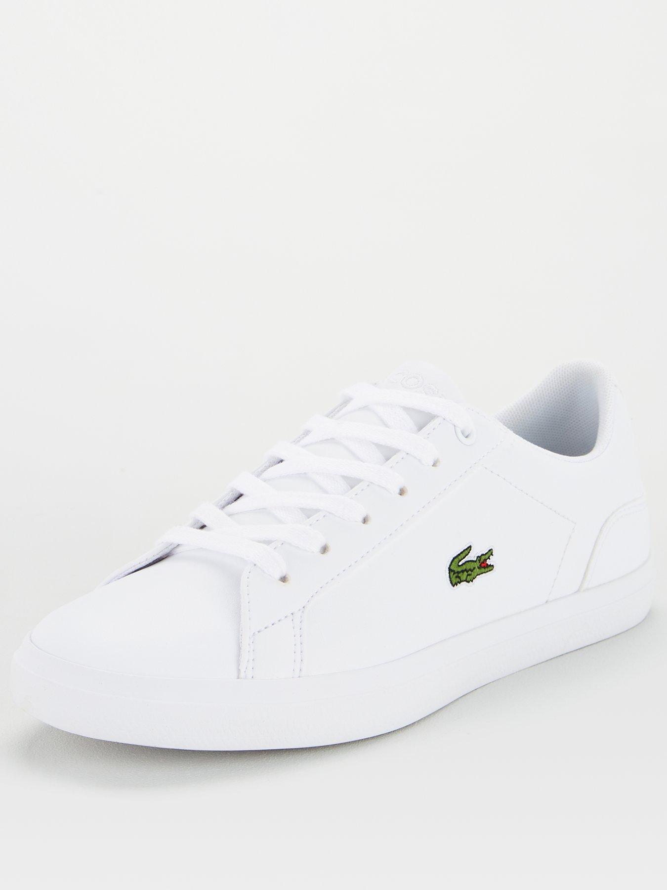 Lacoste Straightset 119 1 White//Navy Synthetic Baby Trainers Shoes