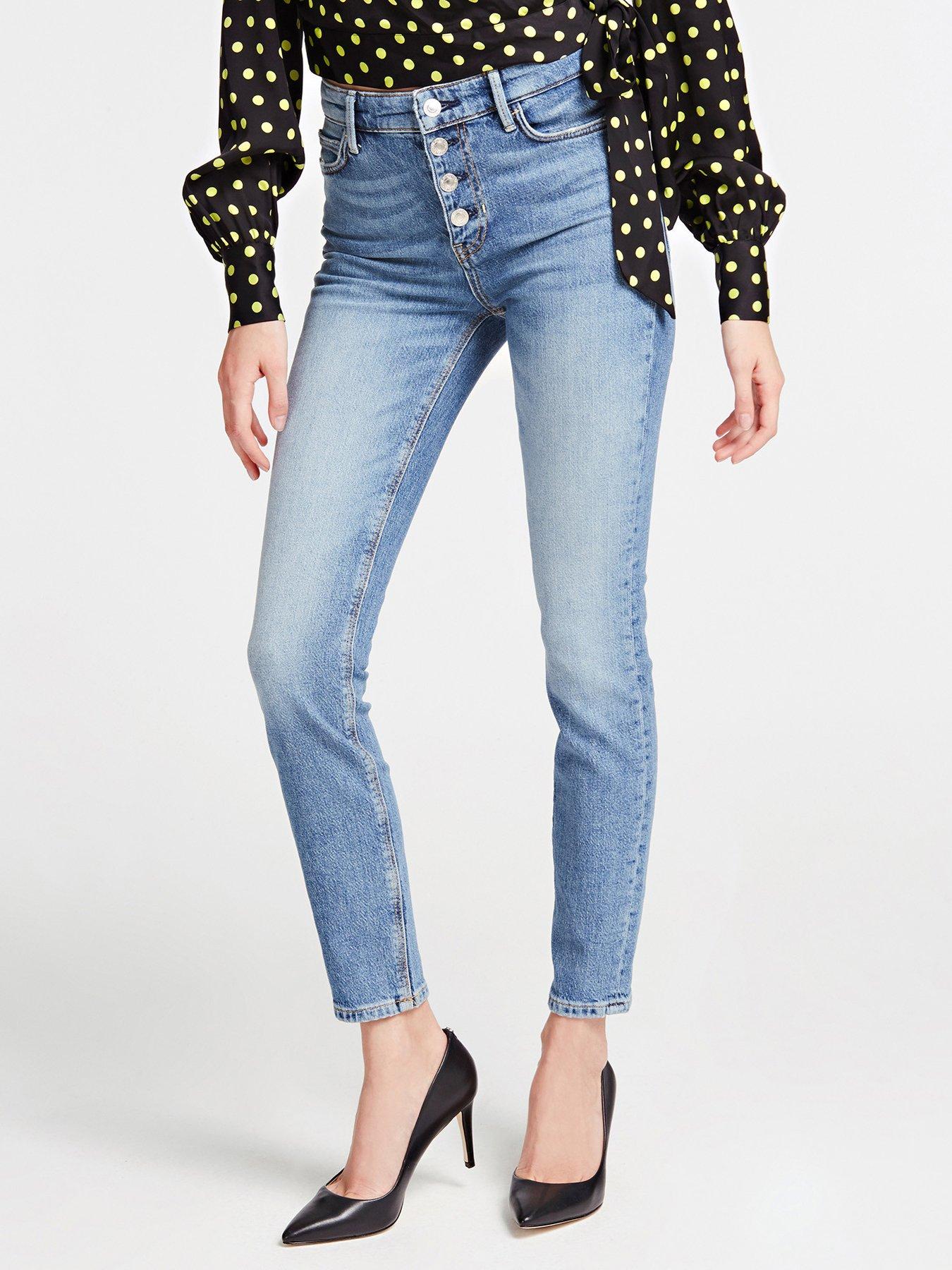 guess high rise skinny jeans