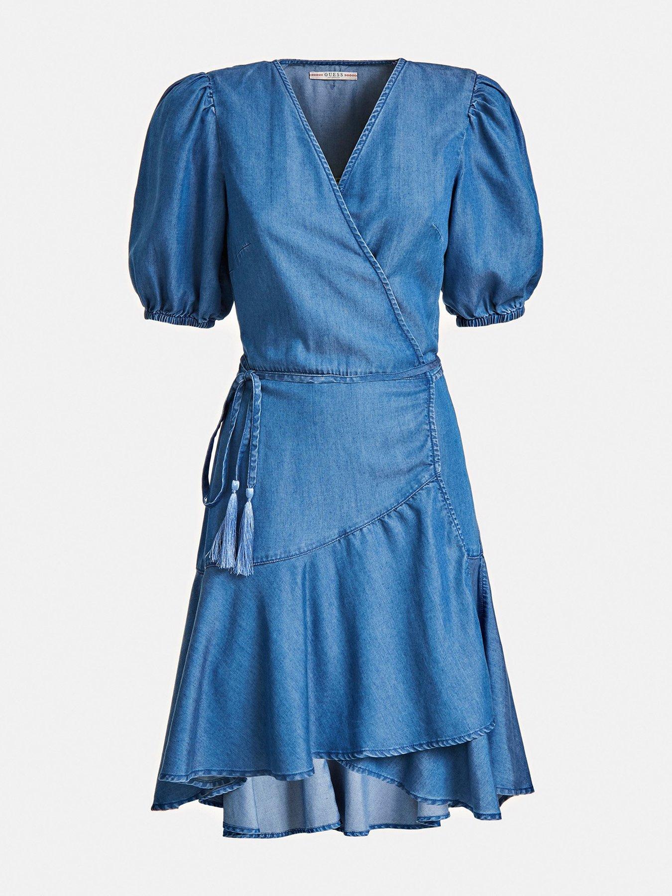 guess wrap dress