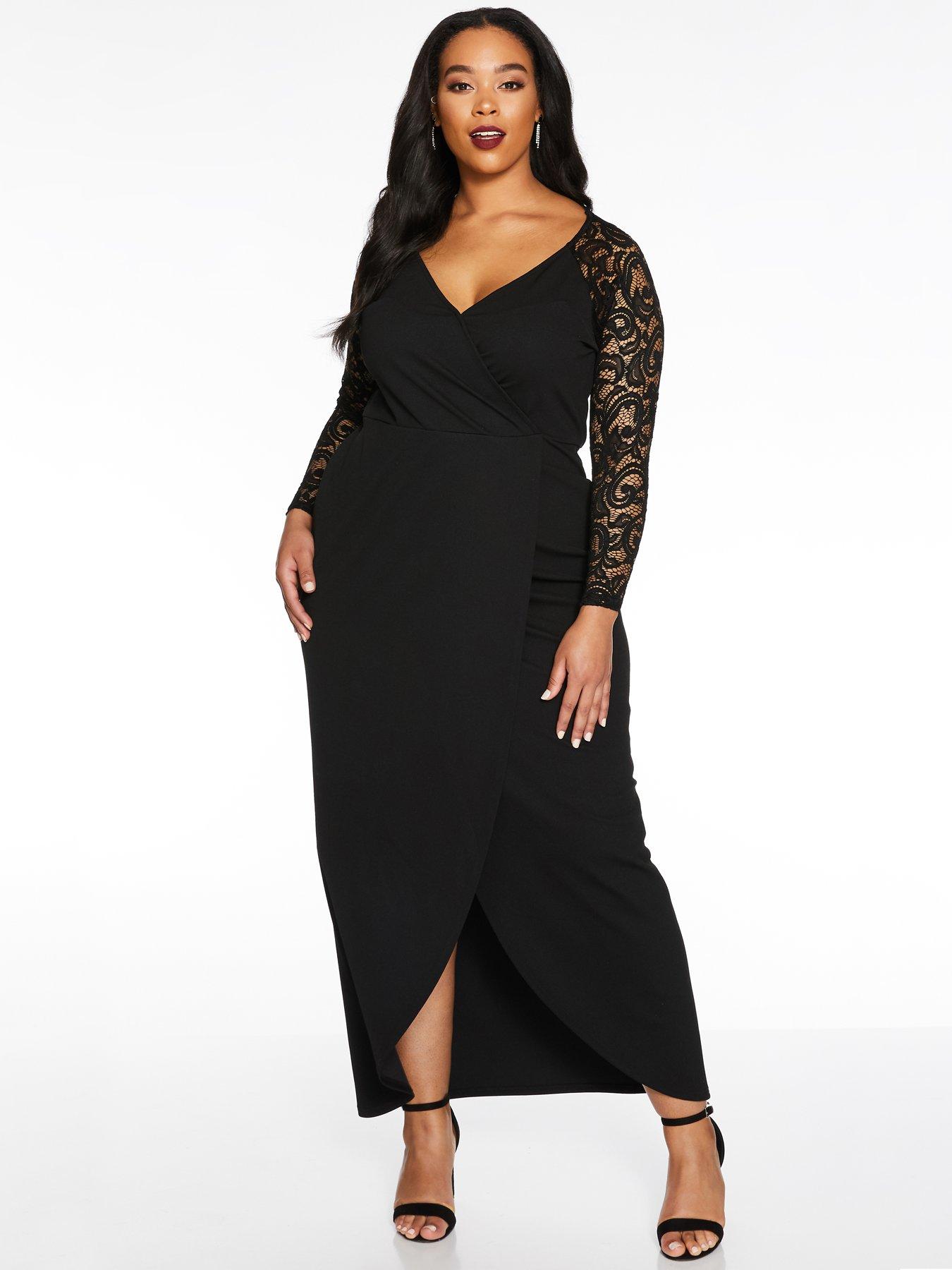 long sleeve maxi dress plus size uk