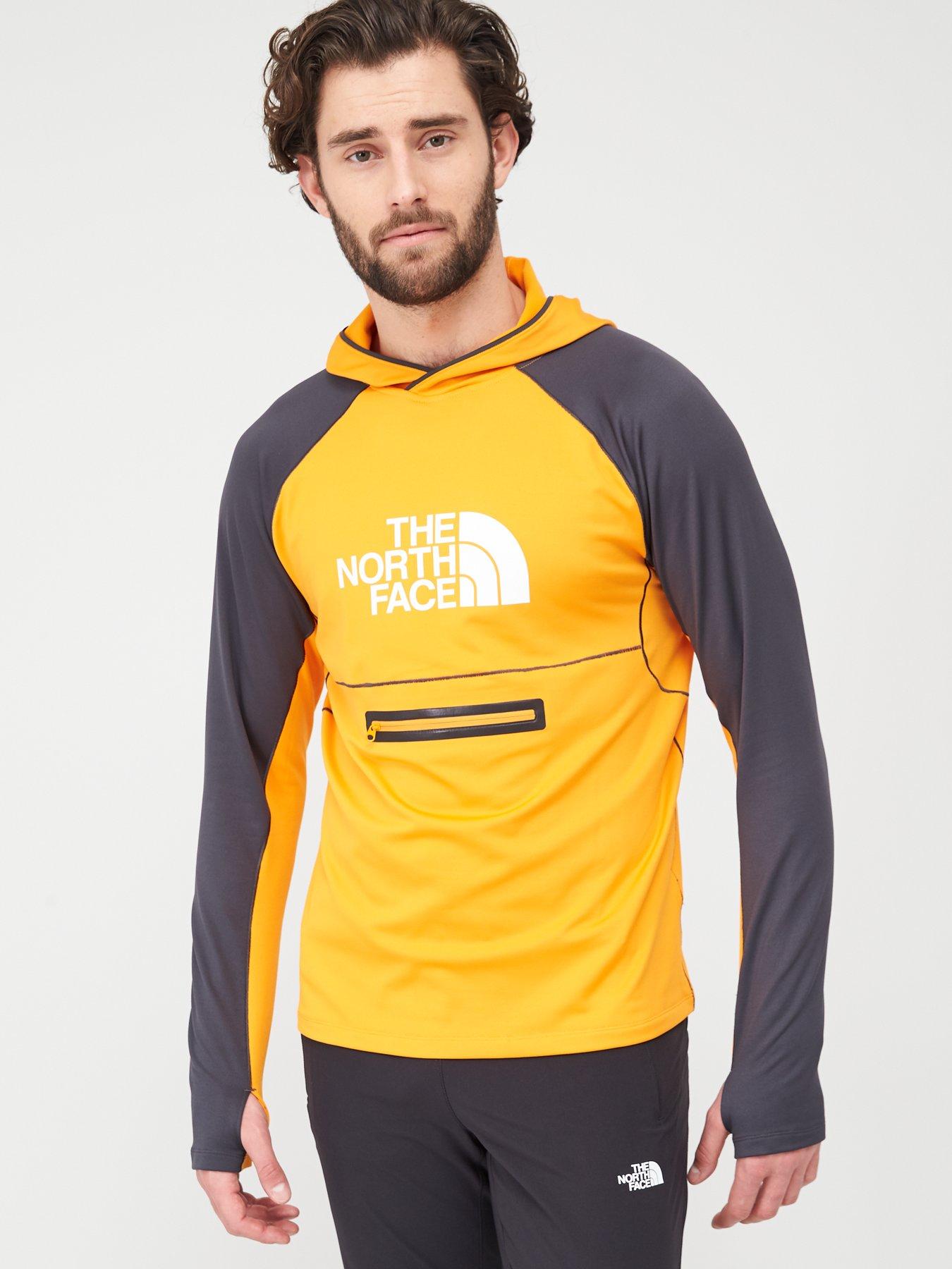 the north face orange hoodie