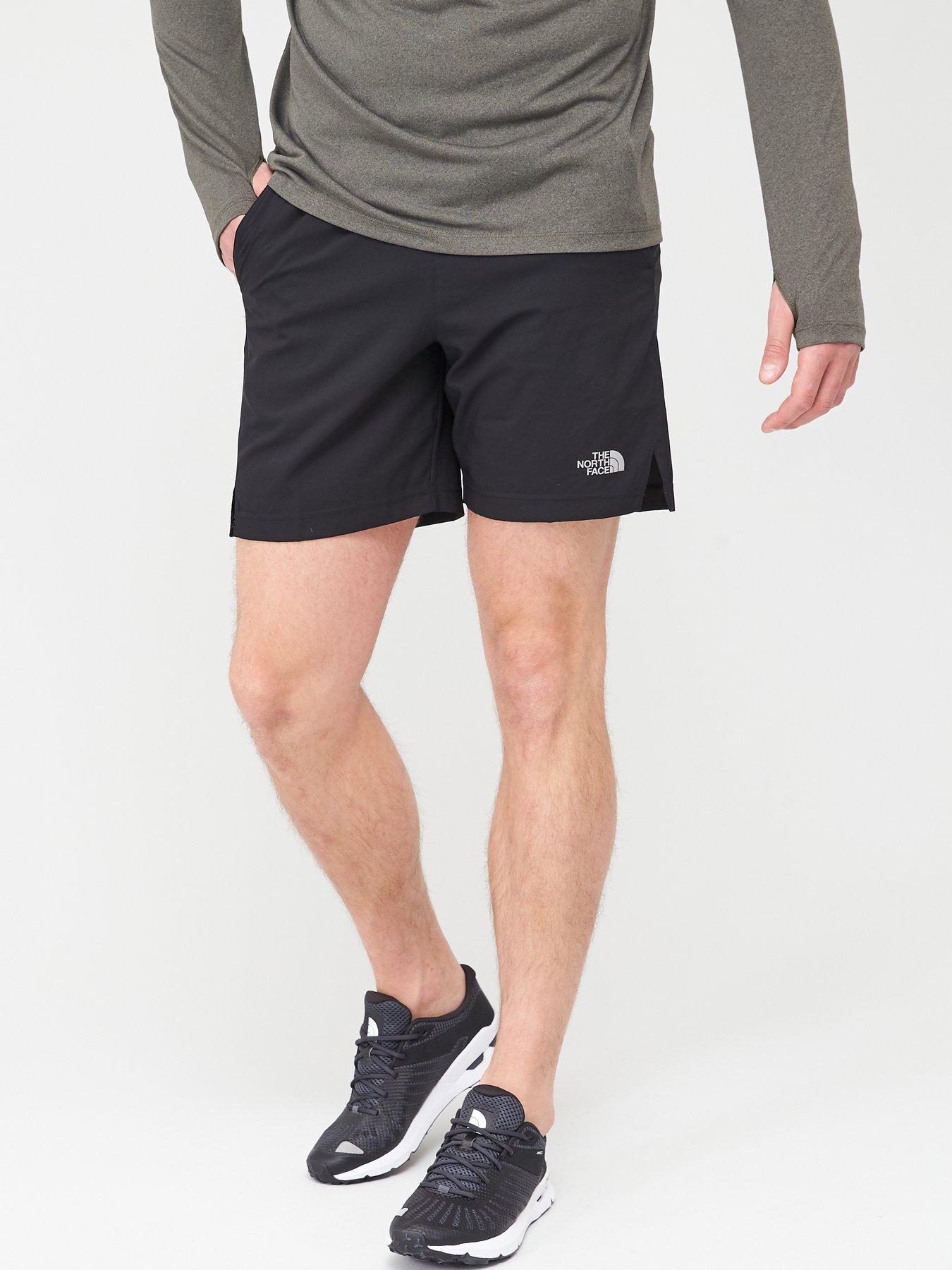 mens black north face shorts