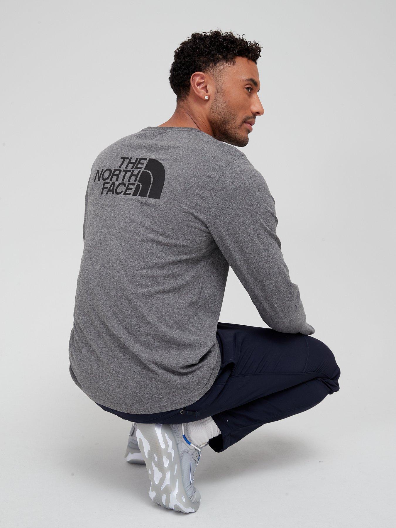 north face long sleeve t shirt white