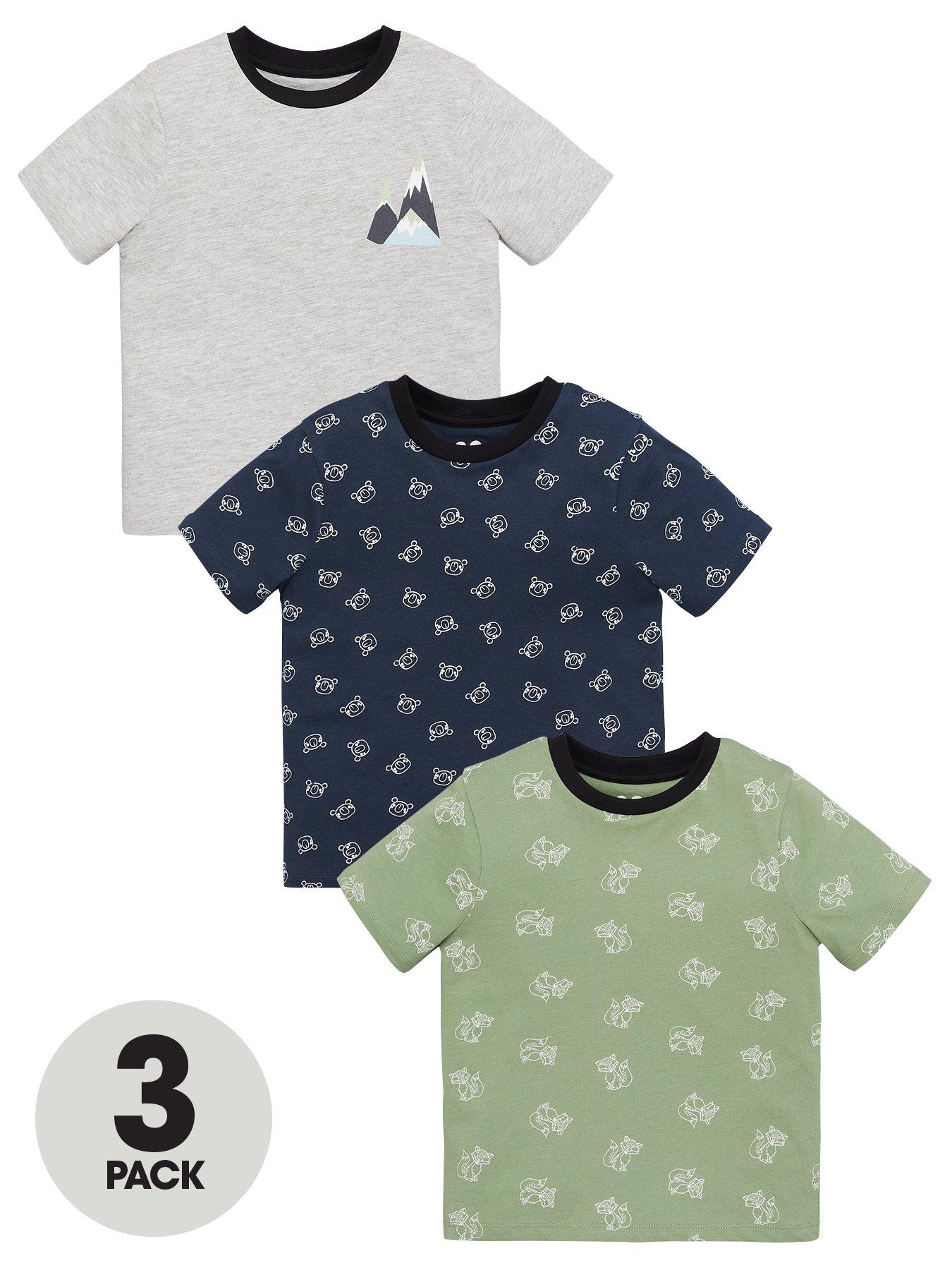 V By Very Boys 3 Pack Woodland Print Tees review