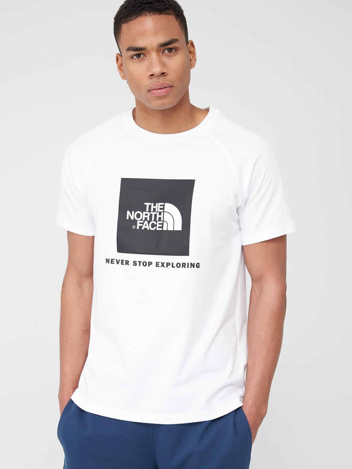 north face red box shirt