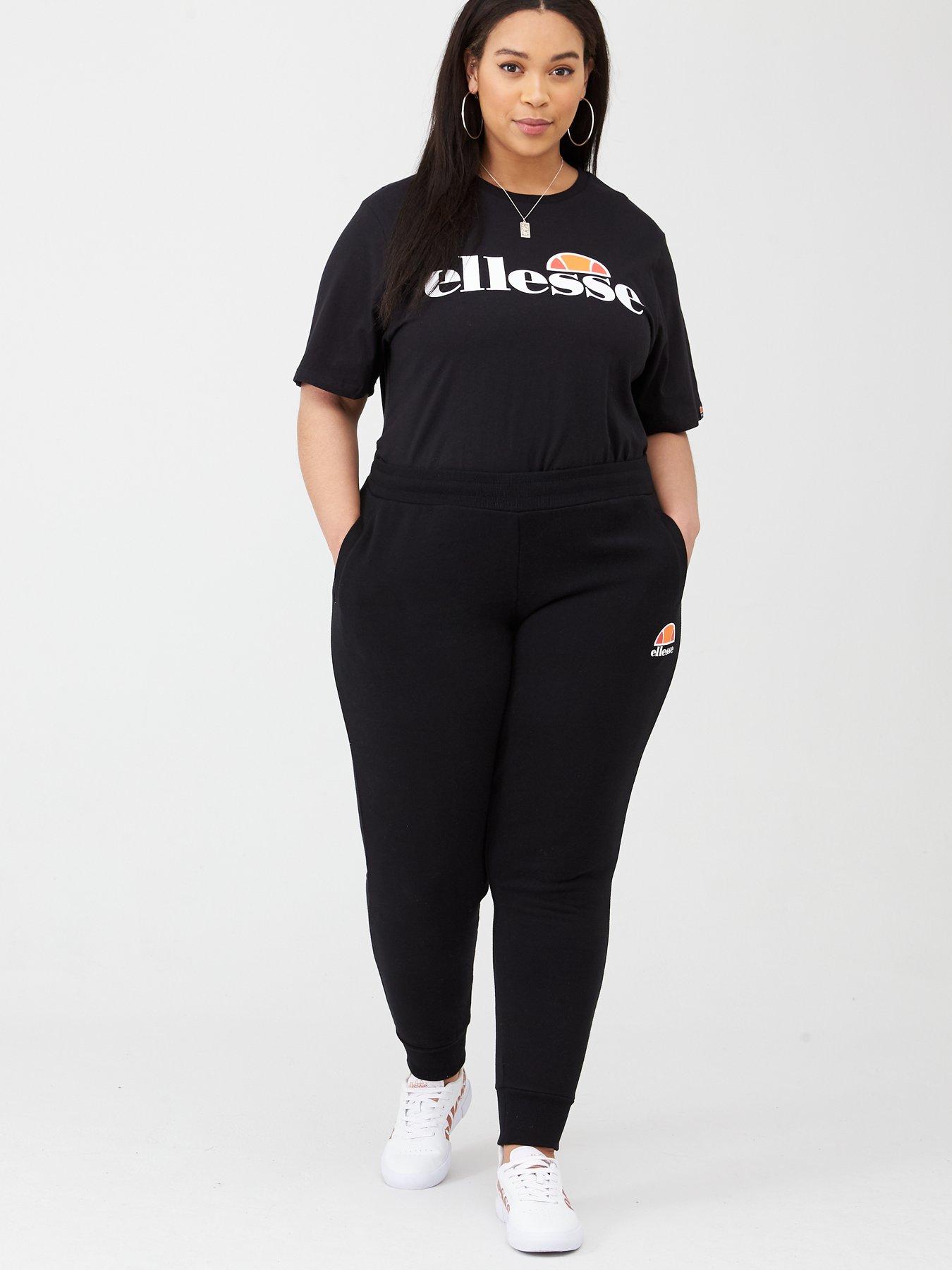 Image 3 of 4 of Ellesse Womens Plus Size Albany Tee - Black