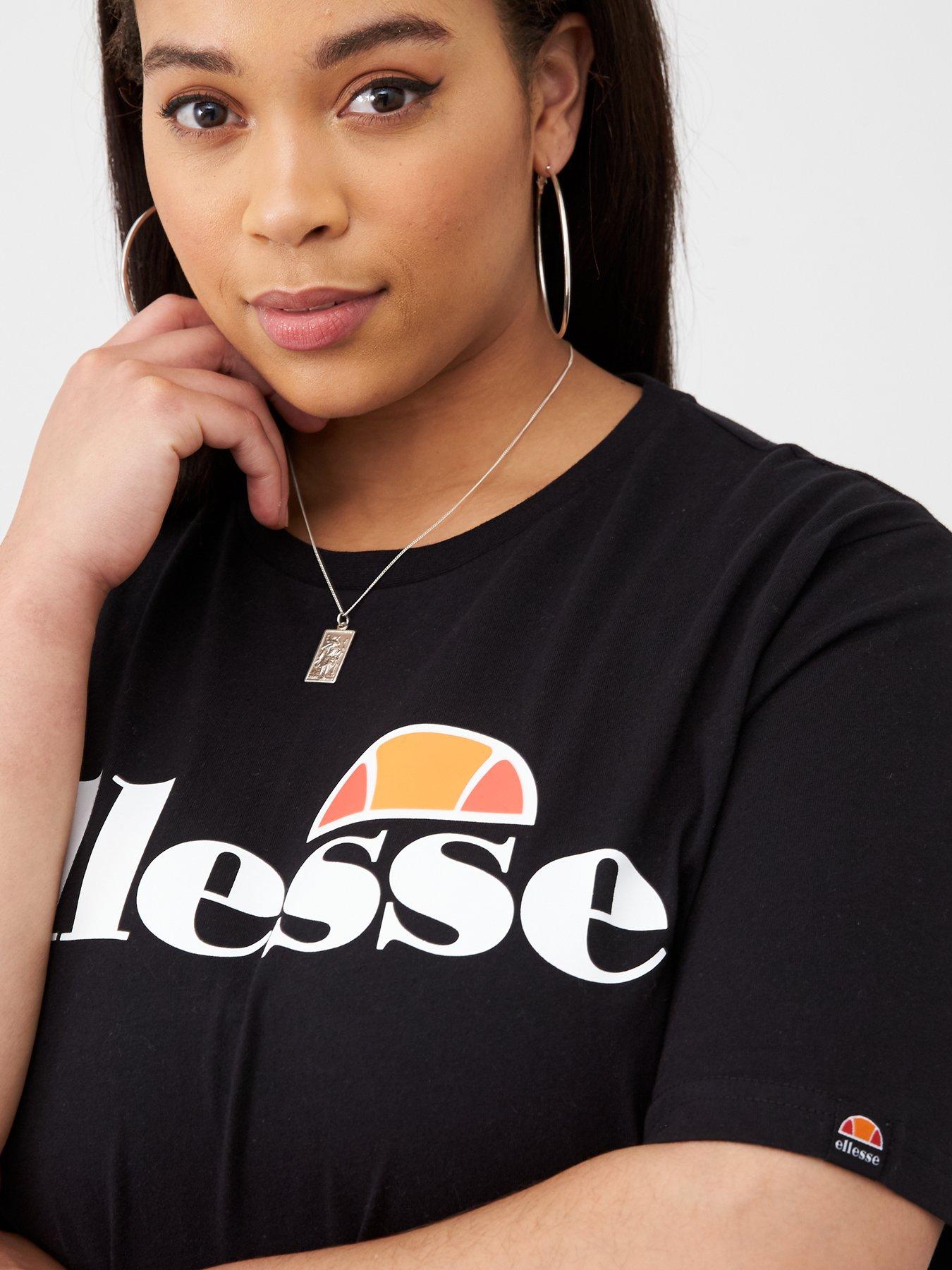Image 4 of 4 of Ellesse Womens Plus Size Albany Tee - Black