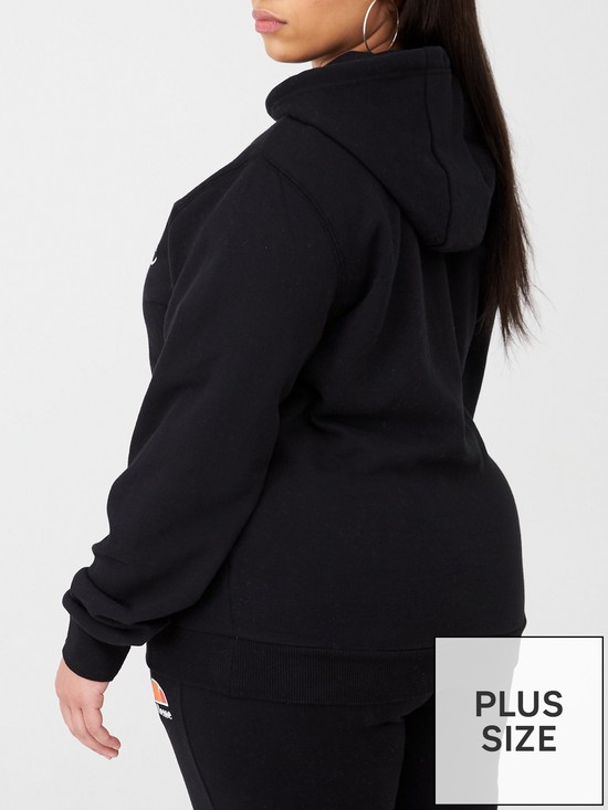 stillFront image of ellesse-womens-plus-size-torices-overhead-hoody-black