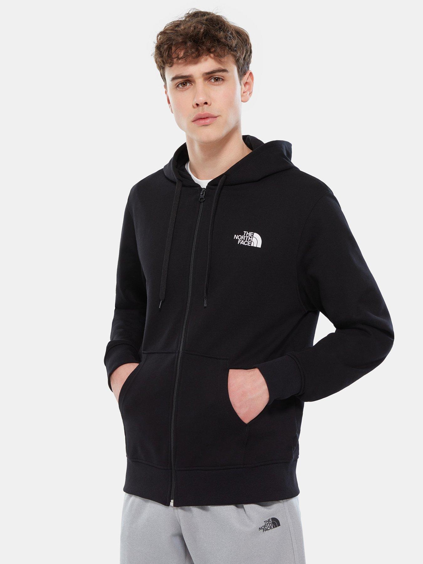 North face open hot sale gate hoodie grey