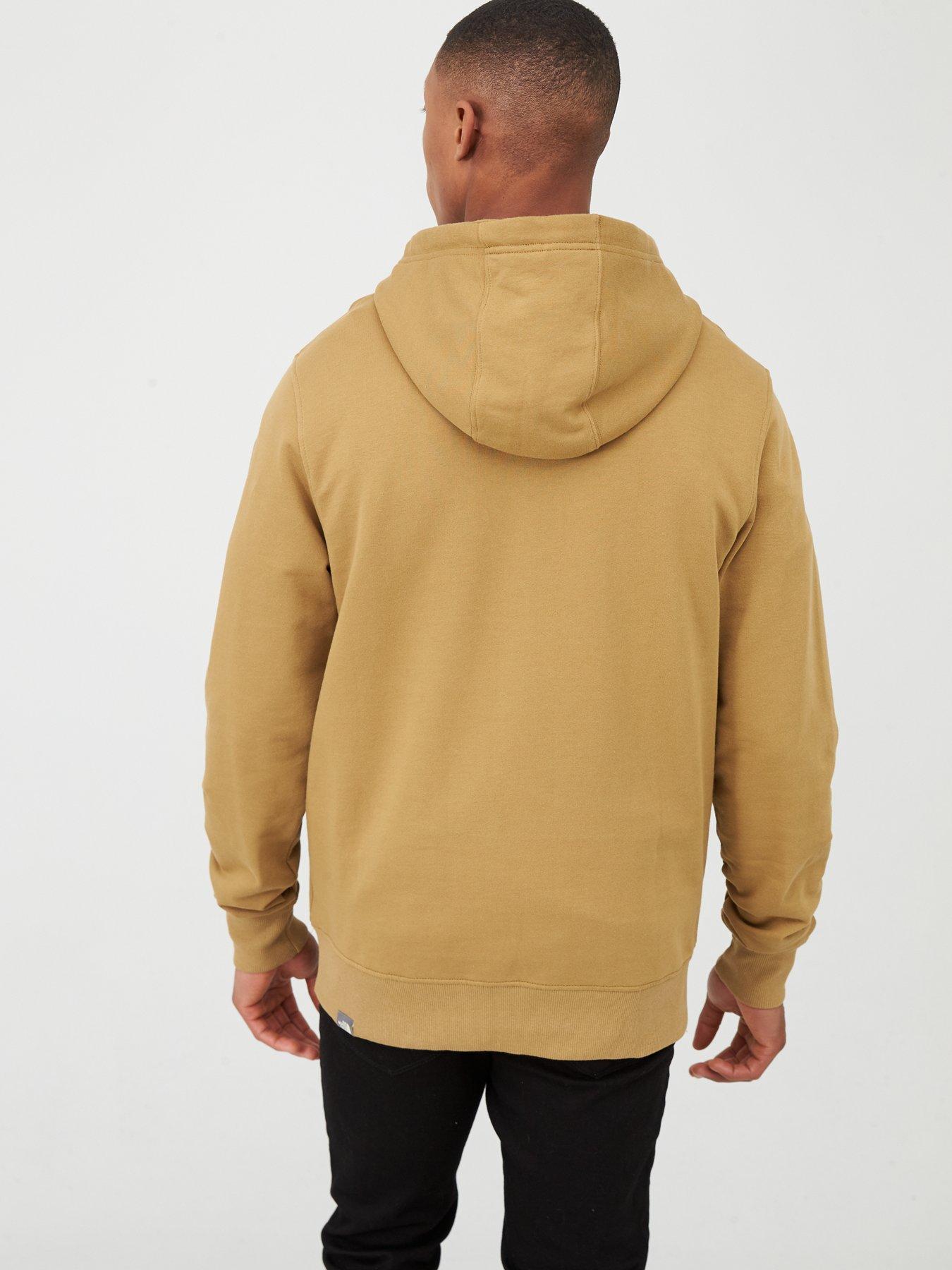 tan north face hoodie