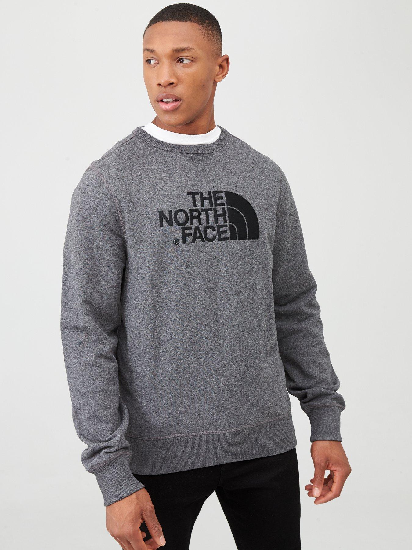 north face drew peak crew sweatshirt