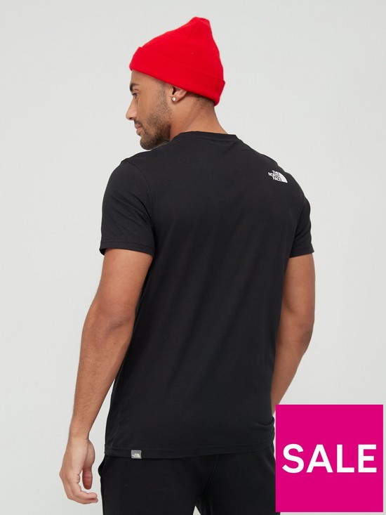 stillFront image of the-north-face-mens-ss-simple-dome-tee-black