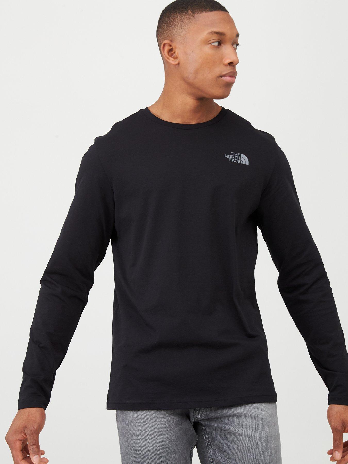 THE NORTH FACE Long Sleeve Easy T-Shirt - Black | very.co.uk