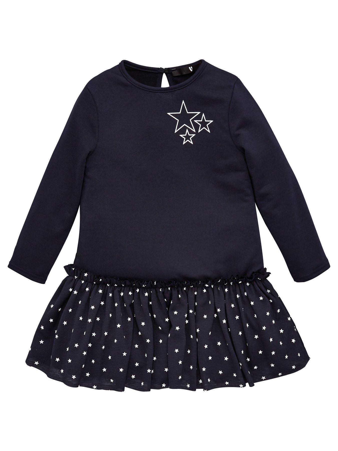 V By Very Girls 2 In 1 Navy Star Frill Dress review