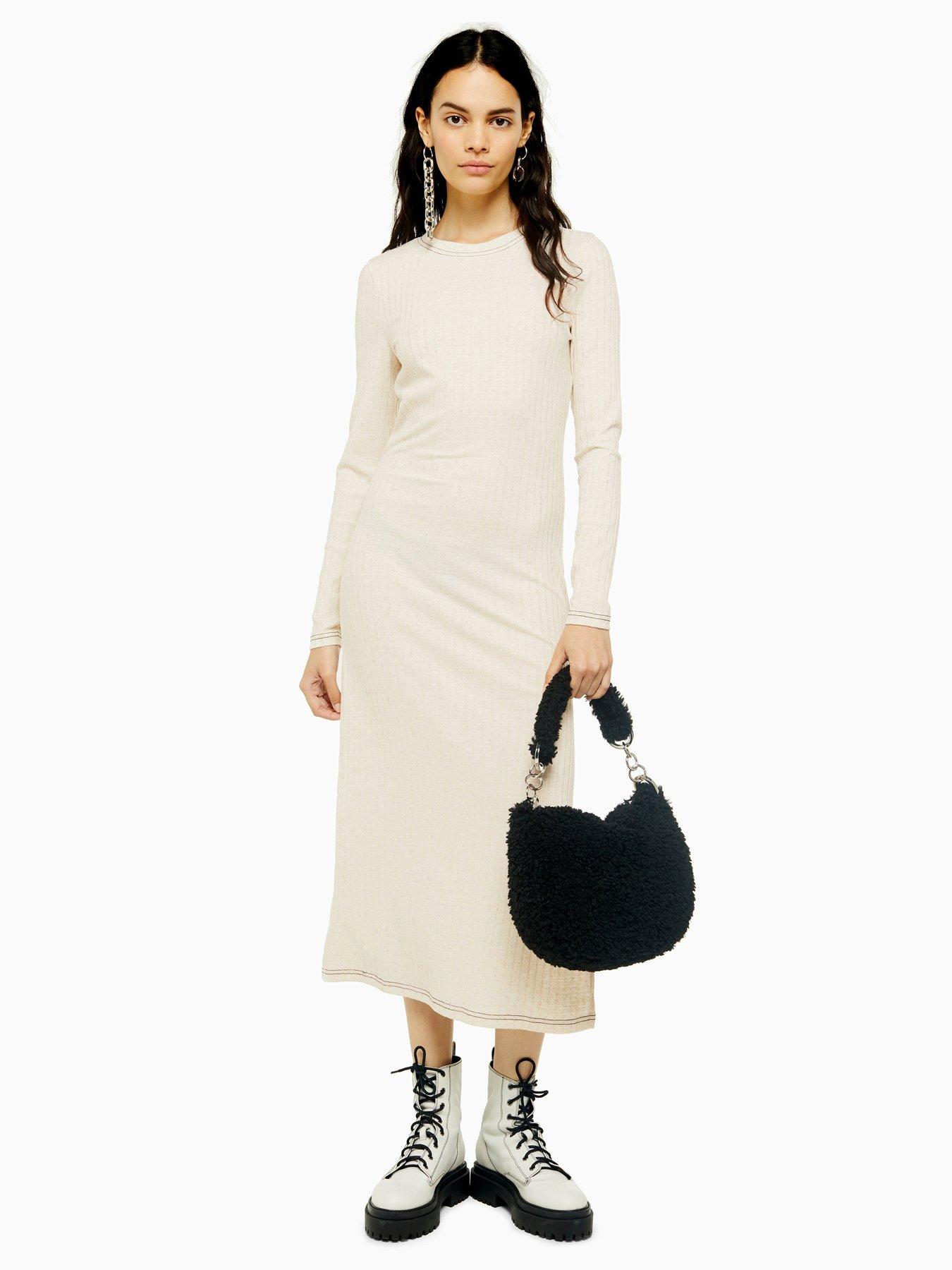 rib midi dress