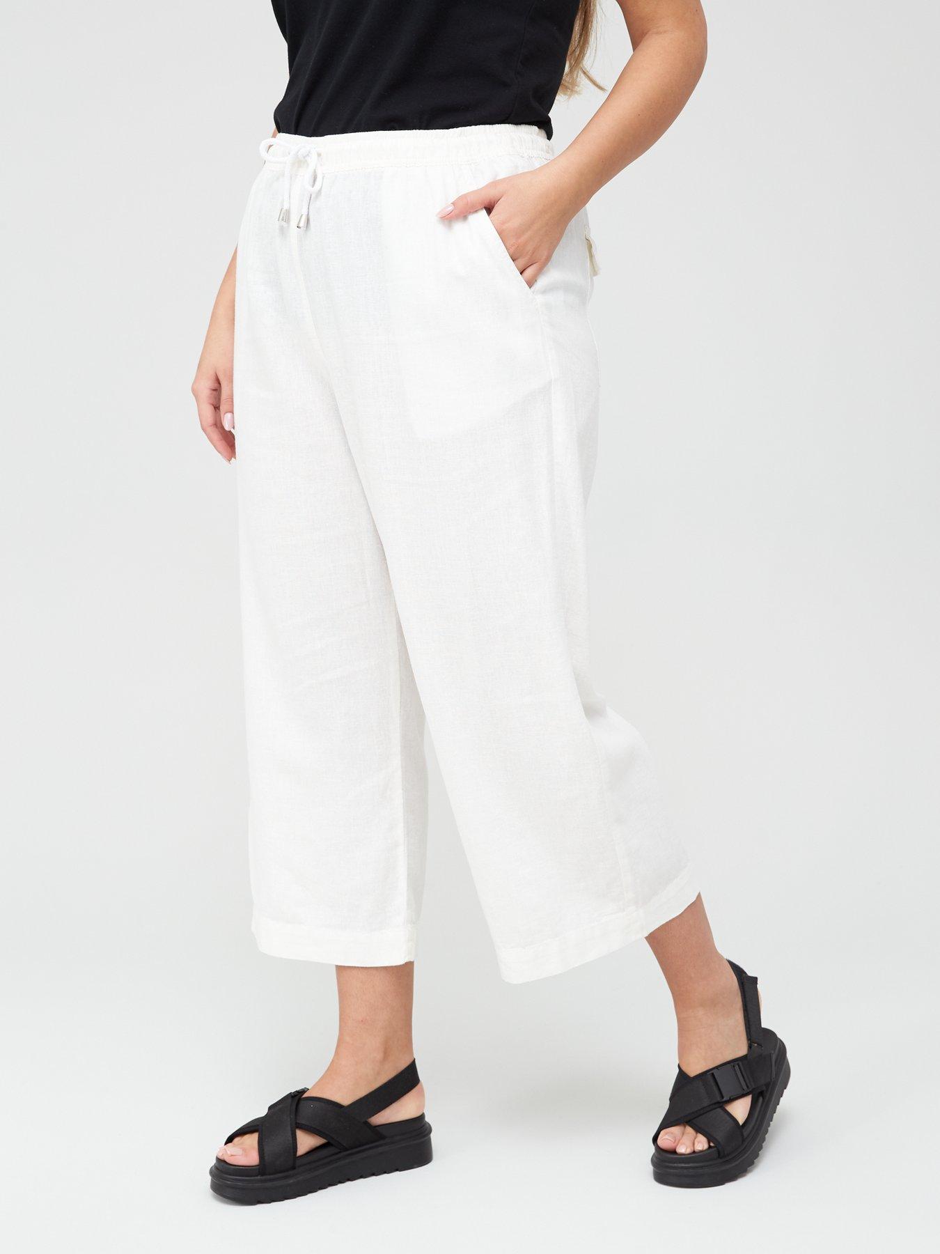 plus size crop trousers uk