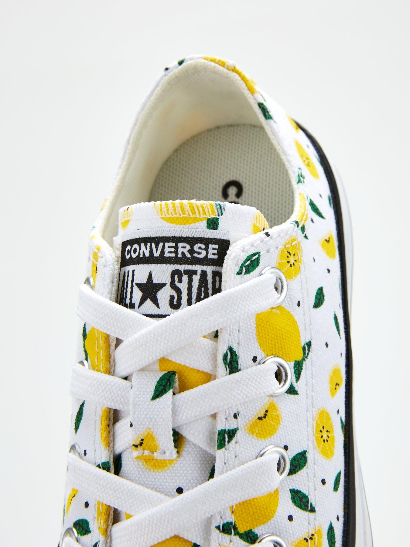childrens yellow converse boots