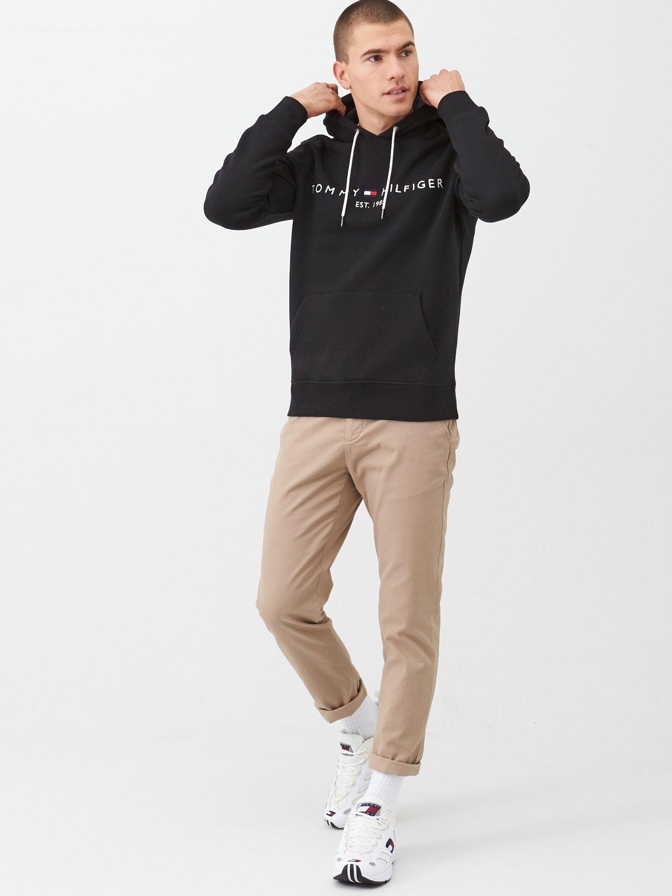 Core Logo Overhead Hoodie Black