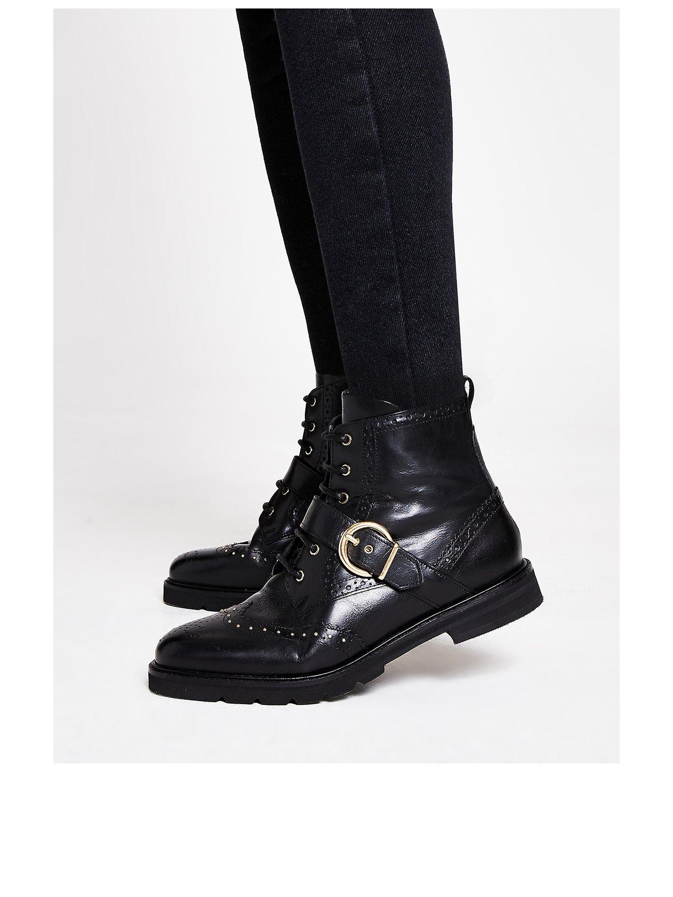 river island buckle boots