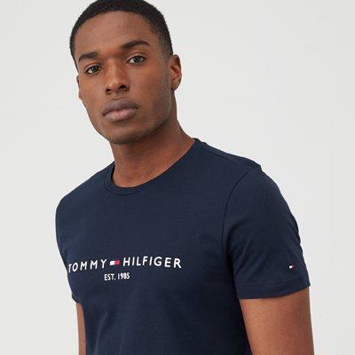 Tommy Hilfiger Linear Chest Logo T-Shirt - Navy