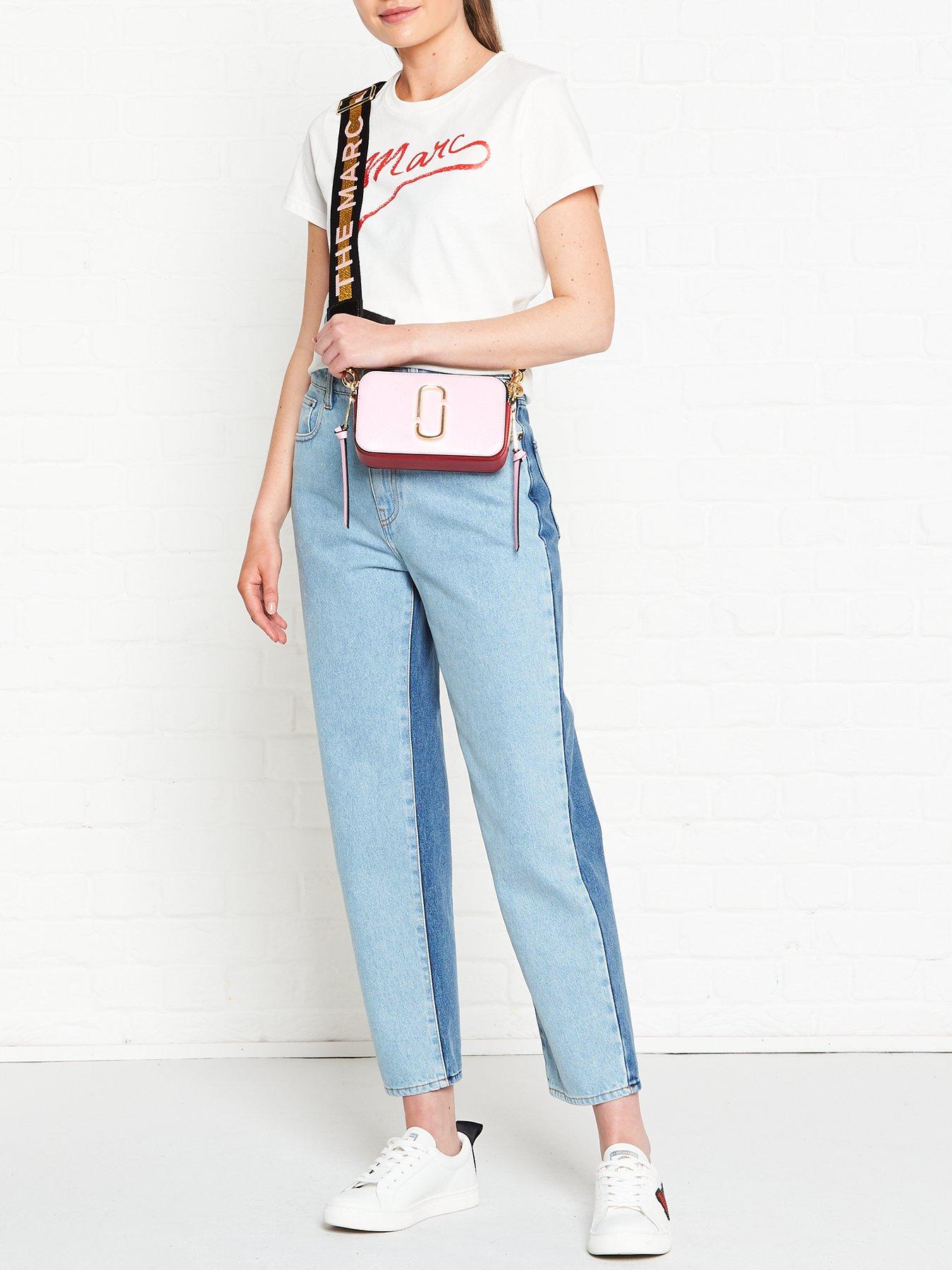 Marc Jacobs Logo Stripe Bag Strap in Pink