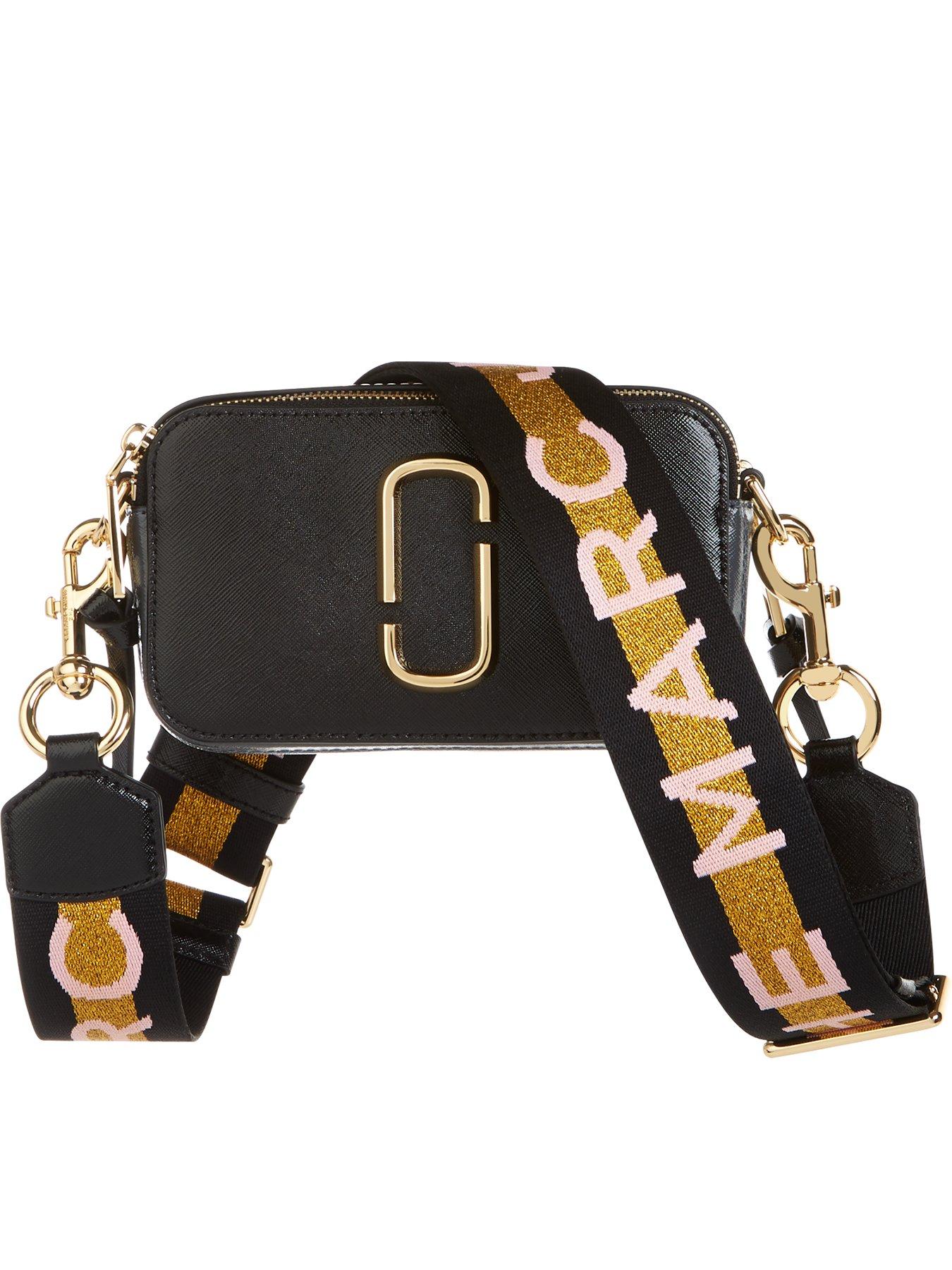 marc jacobs snapshot bag black and gold