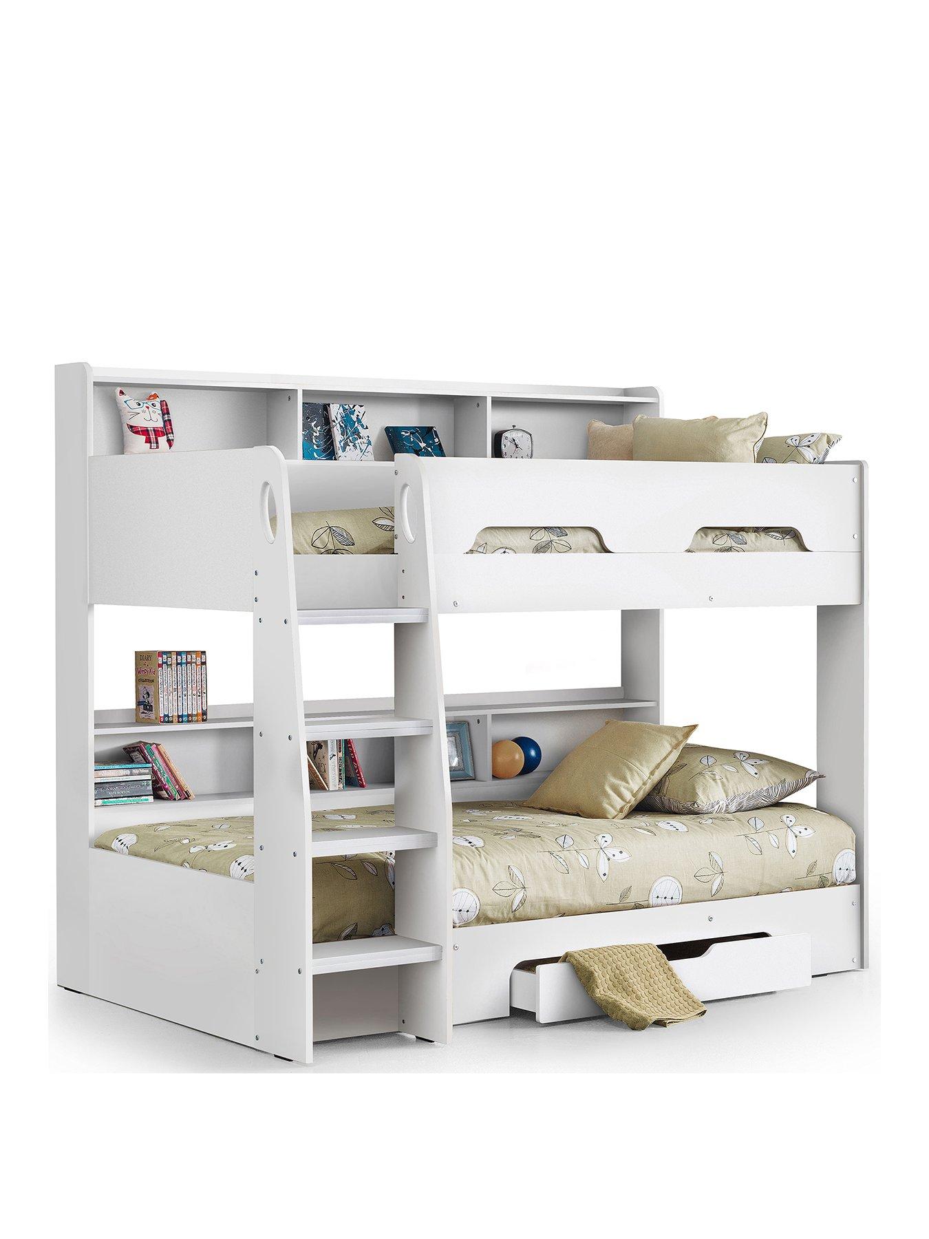 Image 2 of 7 of Julian Bowen Riley Bunk Bed&nbsp;with&nbsp;Spring Mattresses Option - White